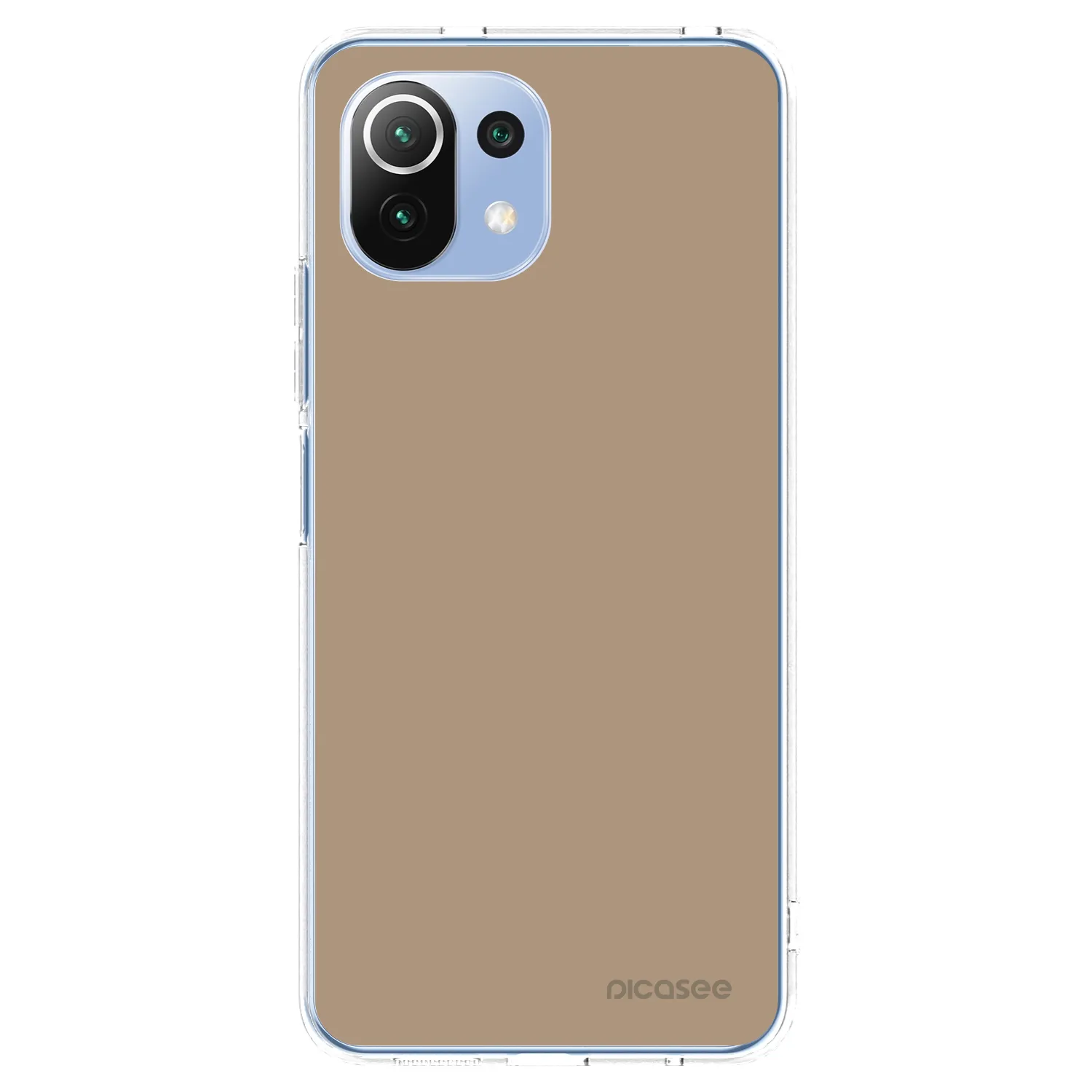 Picasee Xiaomi Mi 11 Lite Hülle - Transparentes Silikon - Soft Sand