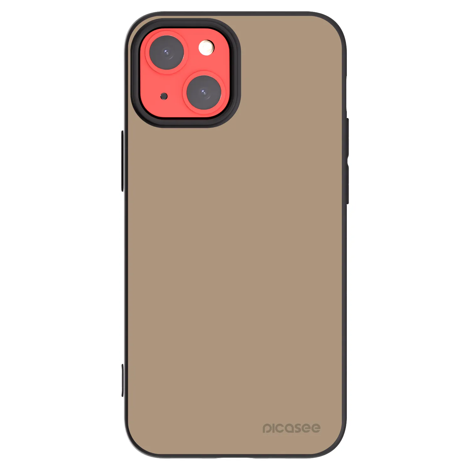 Picasee Apple iPhone 13 mini Hülle - Schwarzes Silikon - Soft Sand