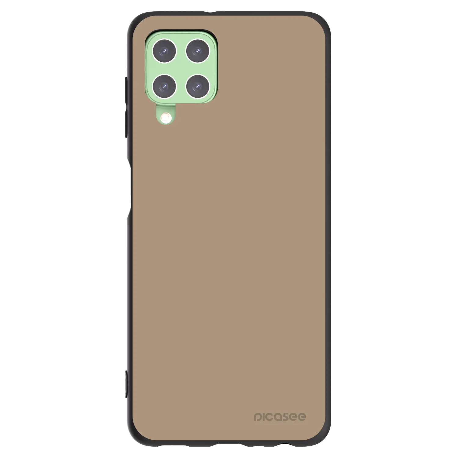 Picasee Samsung Galaxy A22 A225F 4G Hülle - Schwarzes Silikon - Soft Sand