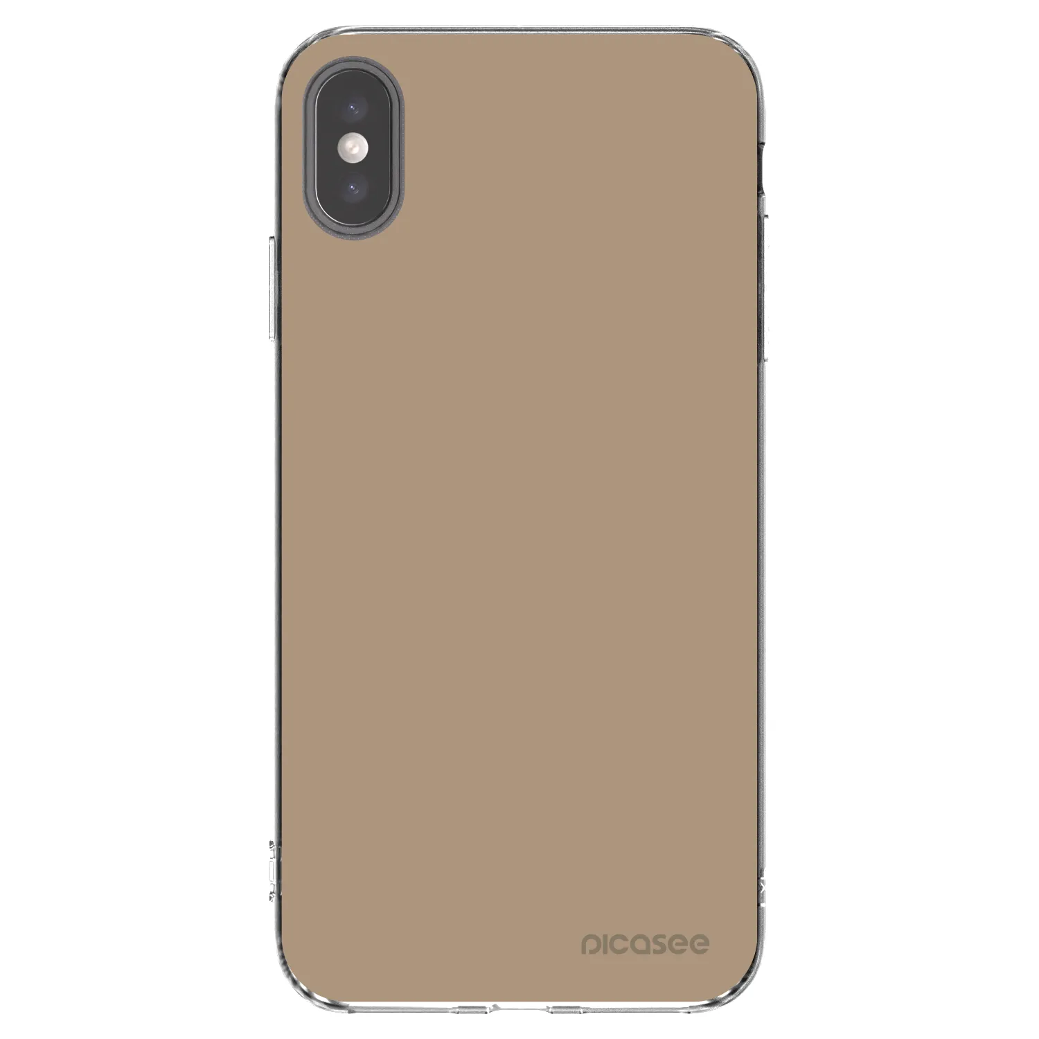 Picasee Apple iPhone XS Max Hülle - Transparentes Silikon - Soft Sand