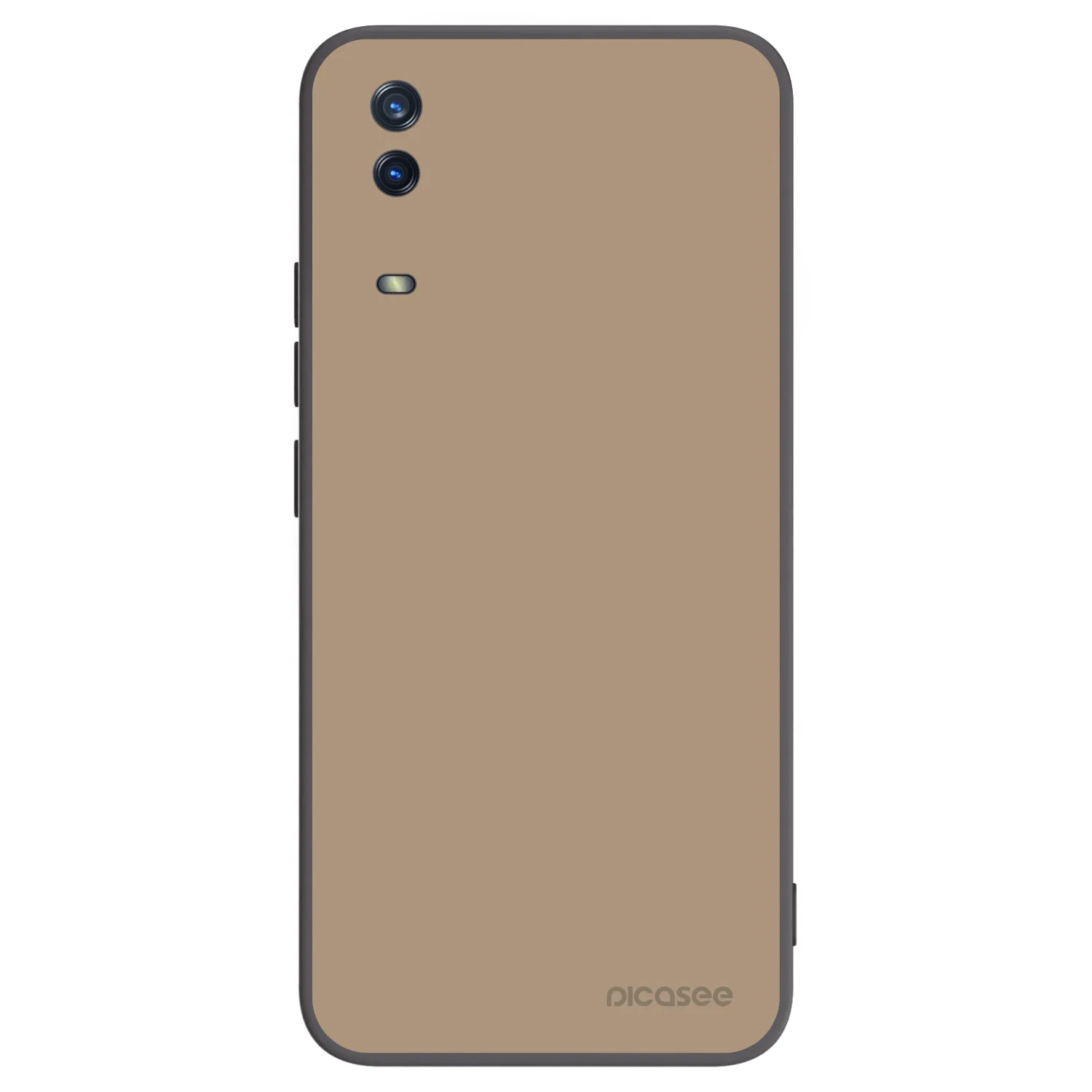 Picasee Vivo Y11s Hülle - Schwarzes Silikon - Soft Sand
