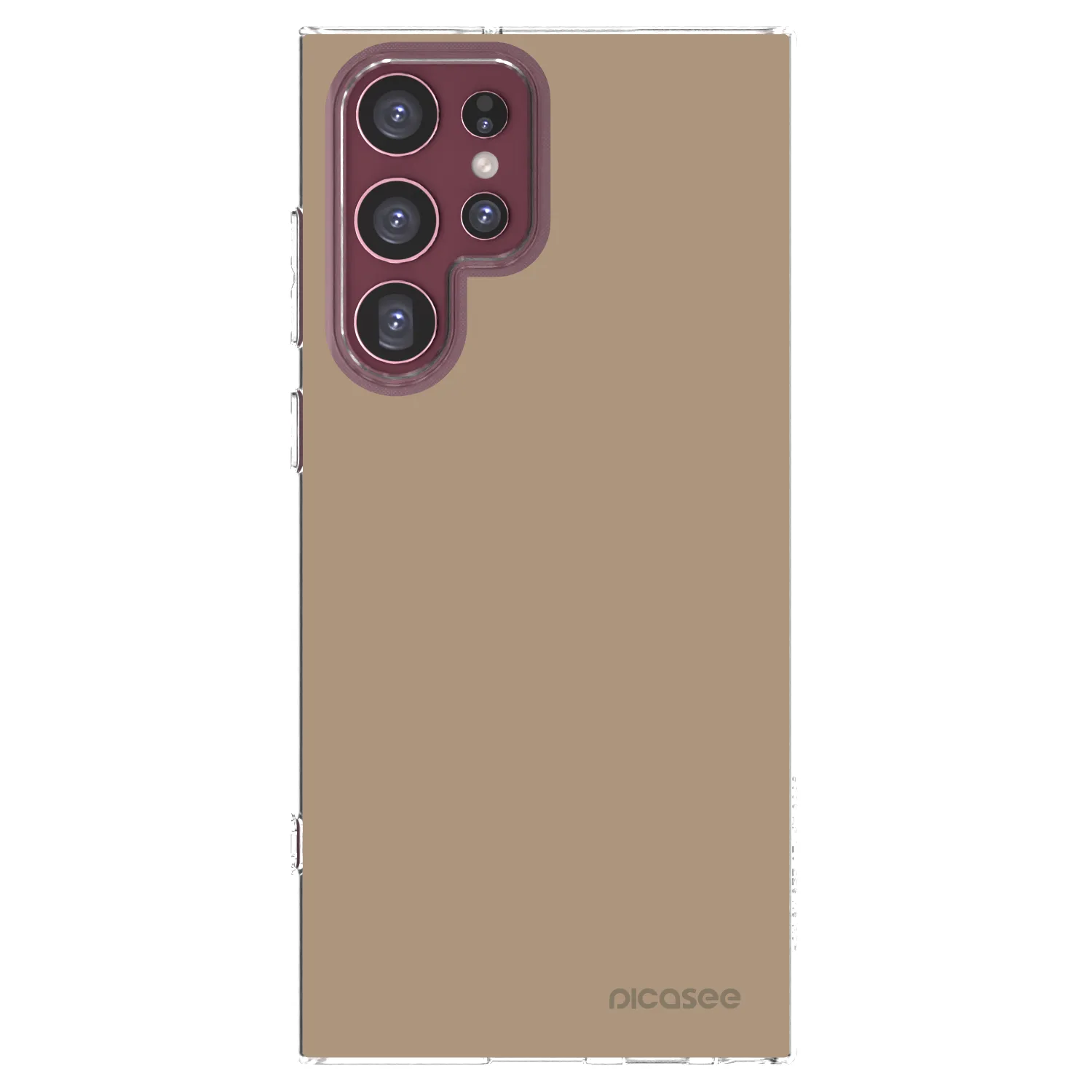 Picasee Samsung Galaxy S22 Ultra 5G Hülle - Transparentes Silikon - Soft Sand