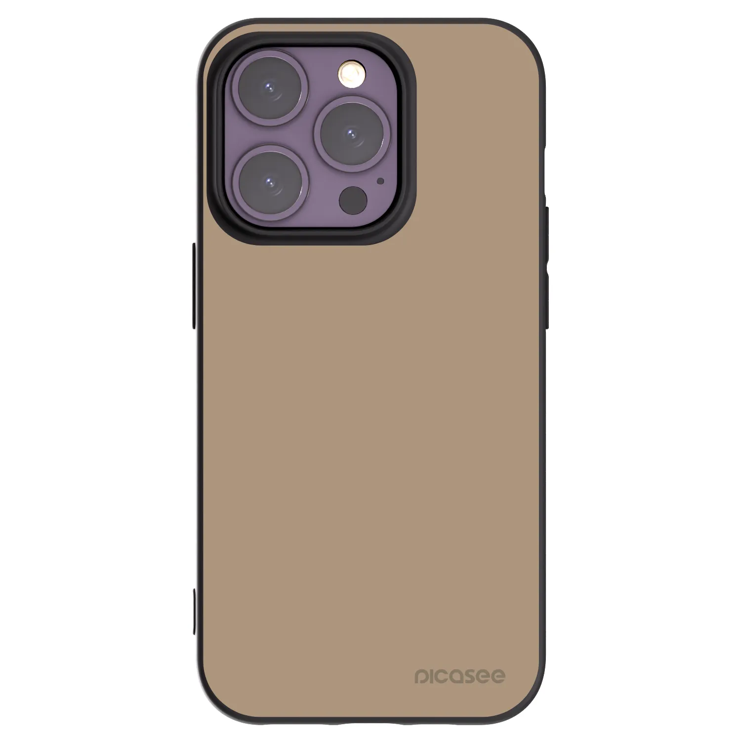 Picasee Apple iPhone 14 Pro Hülle - Schwarzes Silikon - Soft Sand