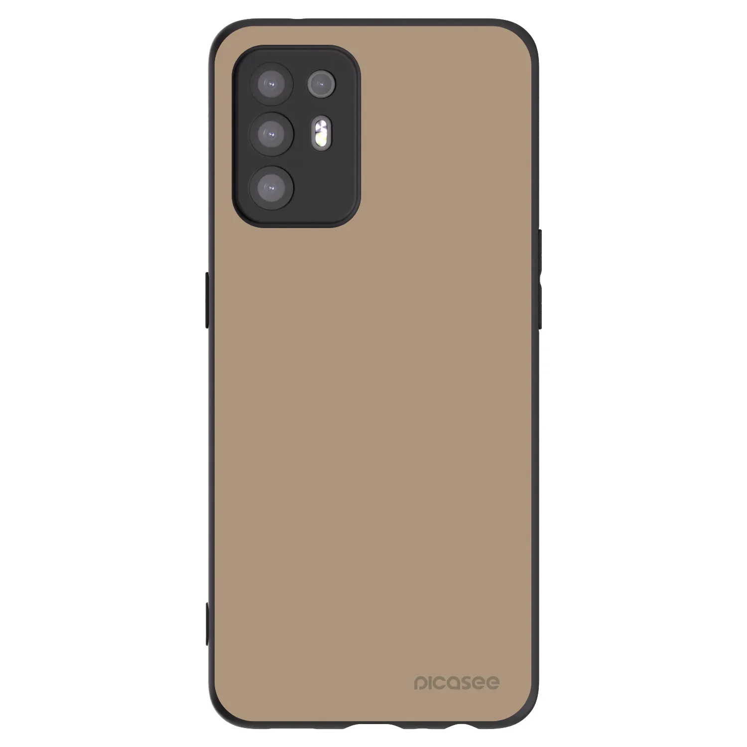 Picasee OPPO A94 5G Hülle - Schwarzes Silikon - Soft Sand