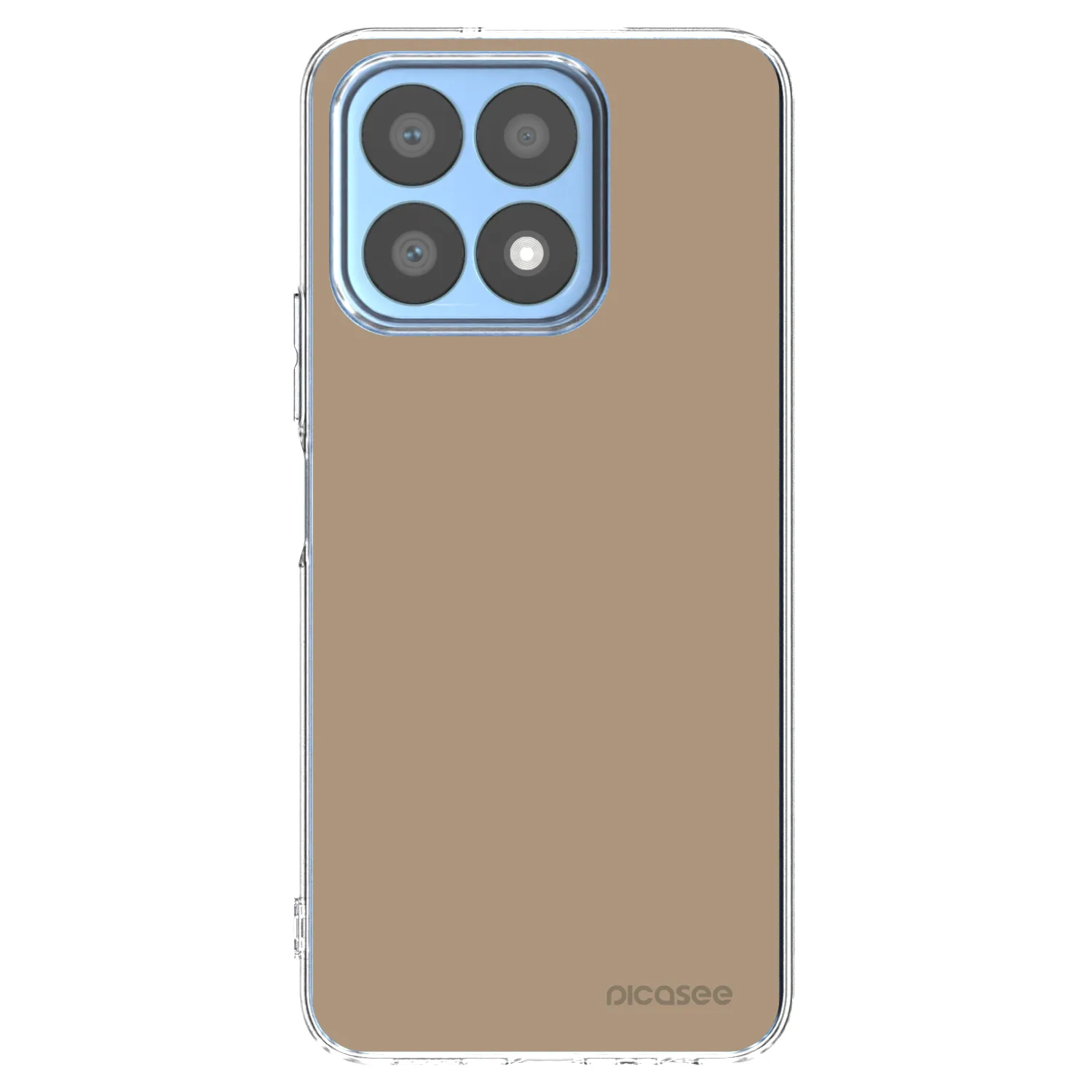 Picasee Honor X8a Hülle - Transparentes Silikon - Soft Sand