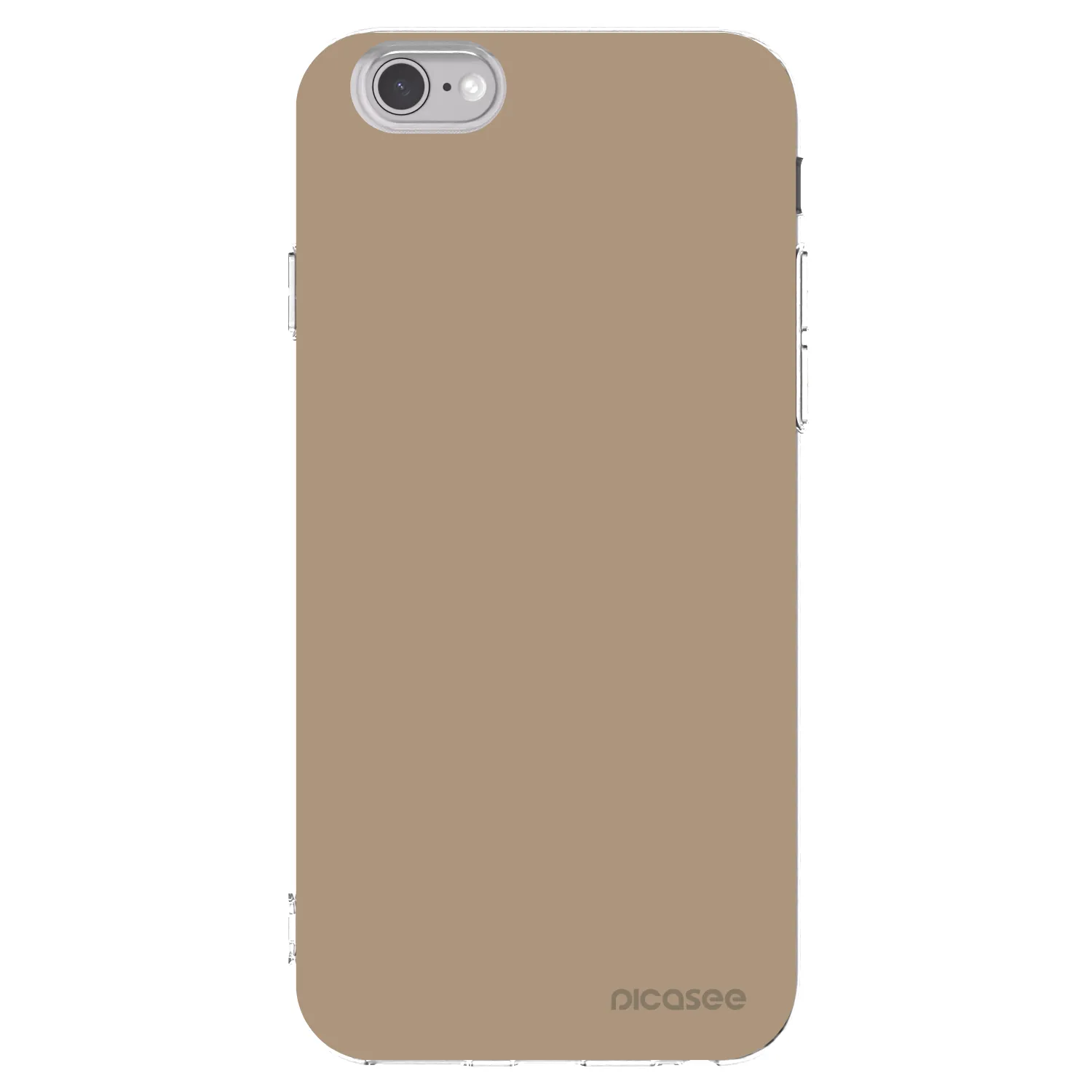 Picasee Apple iPhone 6/6S Hülle - Transparentes Silikon - Soft Sand