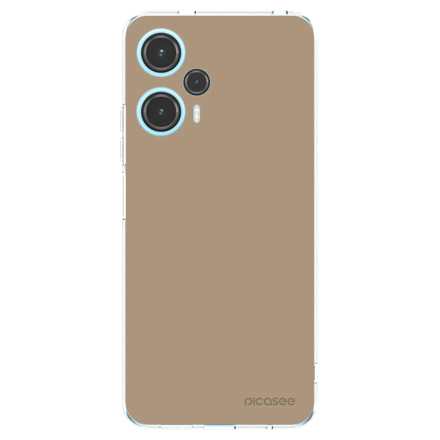 Picasee Xiaomi Poco F5 Hülle - Transparentes Silikon - Soft Sand