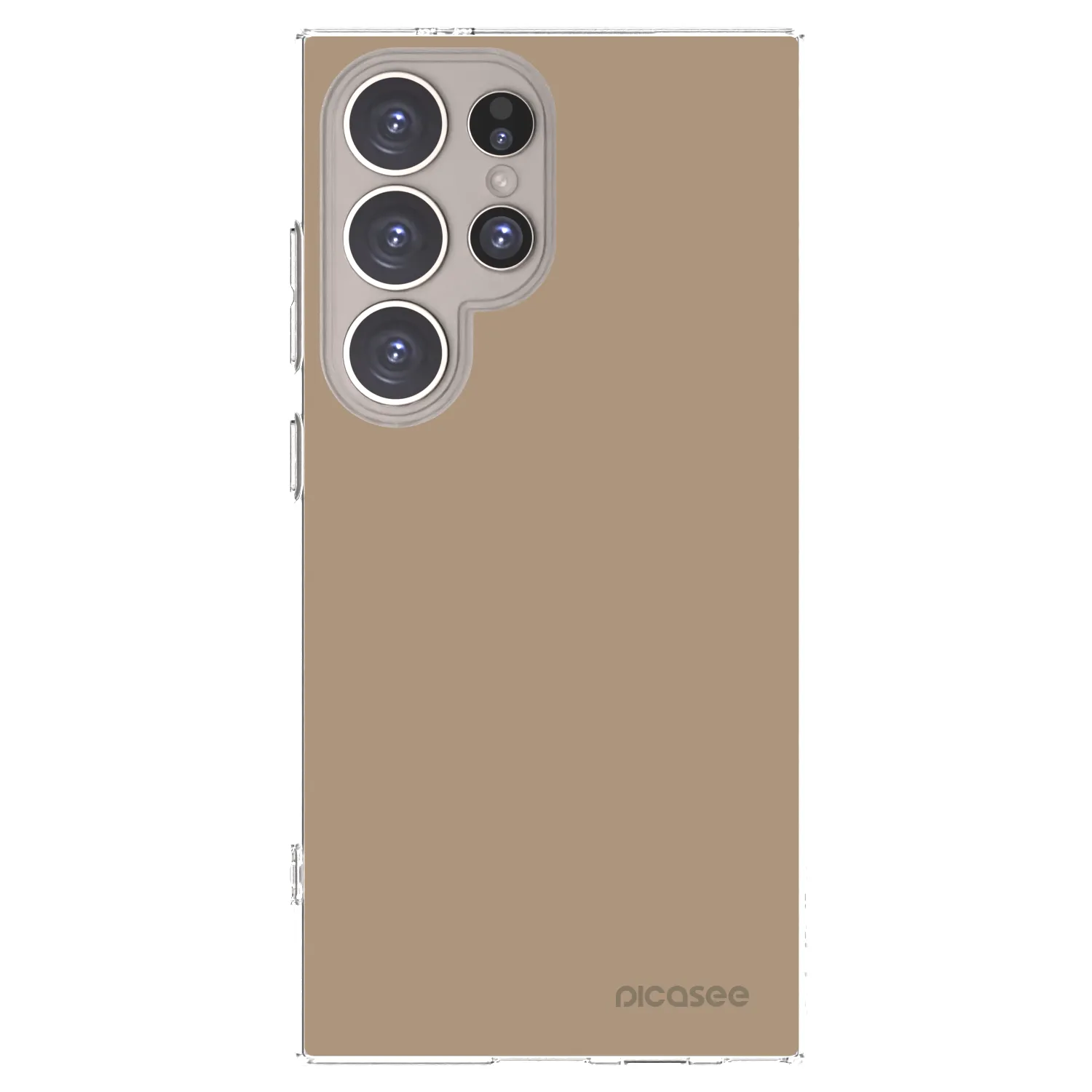 Picasee Samsung Galaxy S24 Ultra S928B 5G Hülle - Transparentes Silikon - Soft Sand