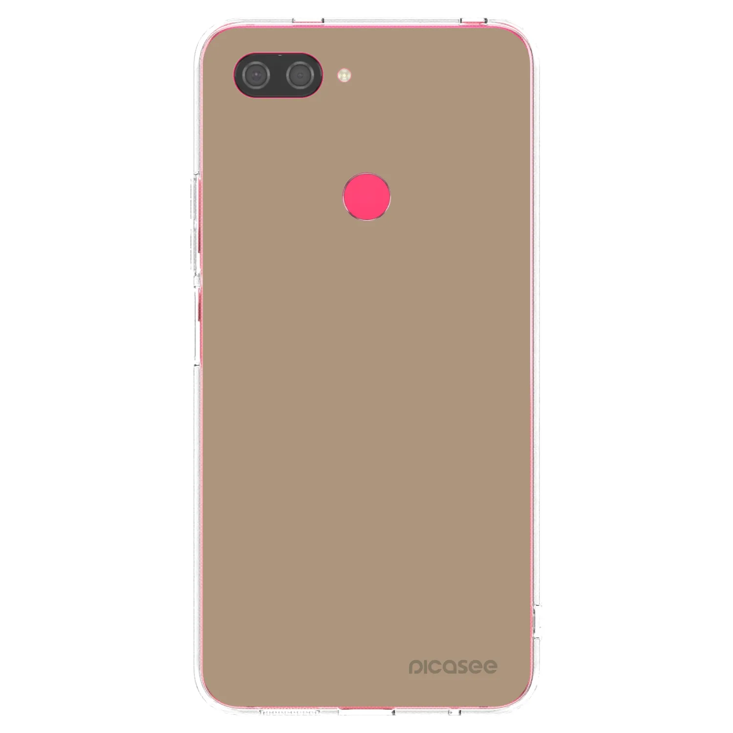 Picasee Xiaomi Mi 8 Lite Hülle - Transparentes Silikon - Soft Sand