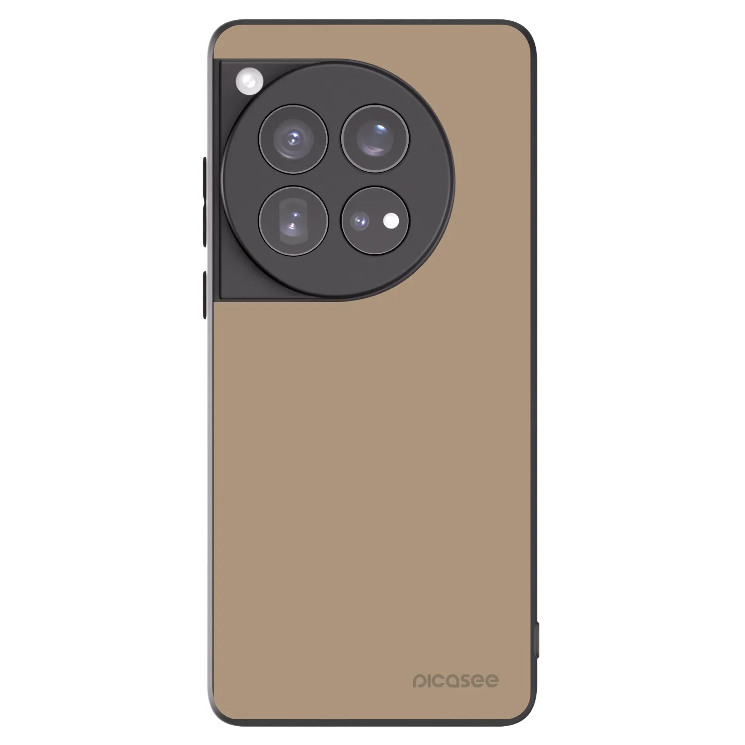 Picasee OnePlus 12 5G Hülle - Schwarzes Silikon - Soft Sand