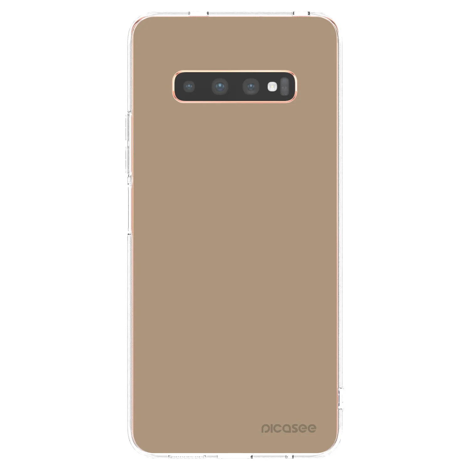 Picasee Samsung Galaxy S10 Plus G975 Hülle - Transparentes Silikon - Soft Sand