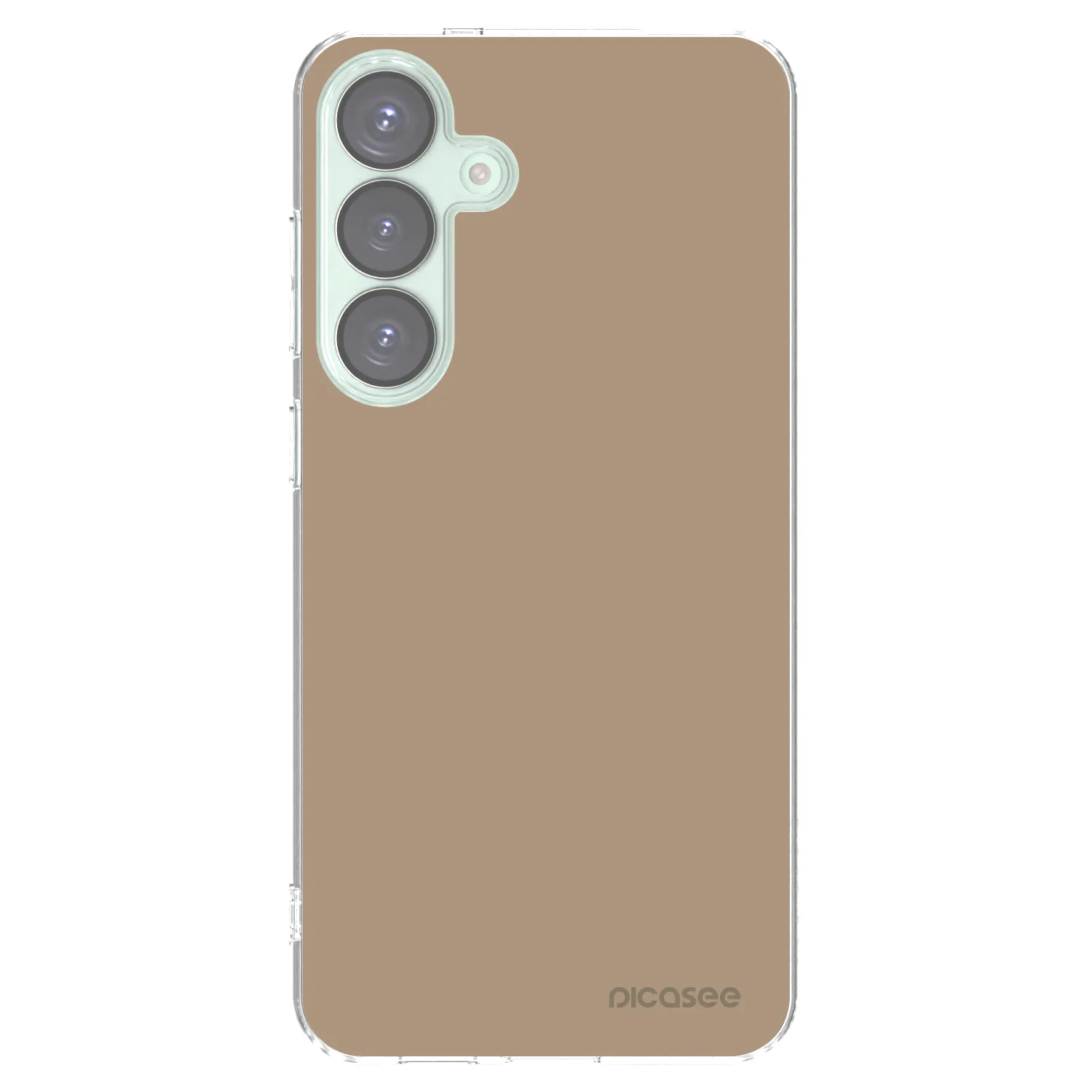 Picasee Samsung Galaxy S25+ 5G Hülle - Transparentes Silikon - Soft Sand