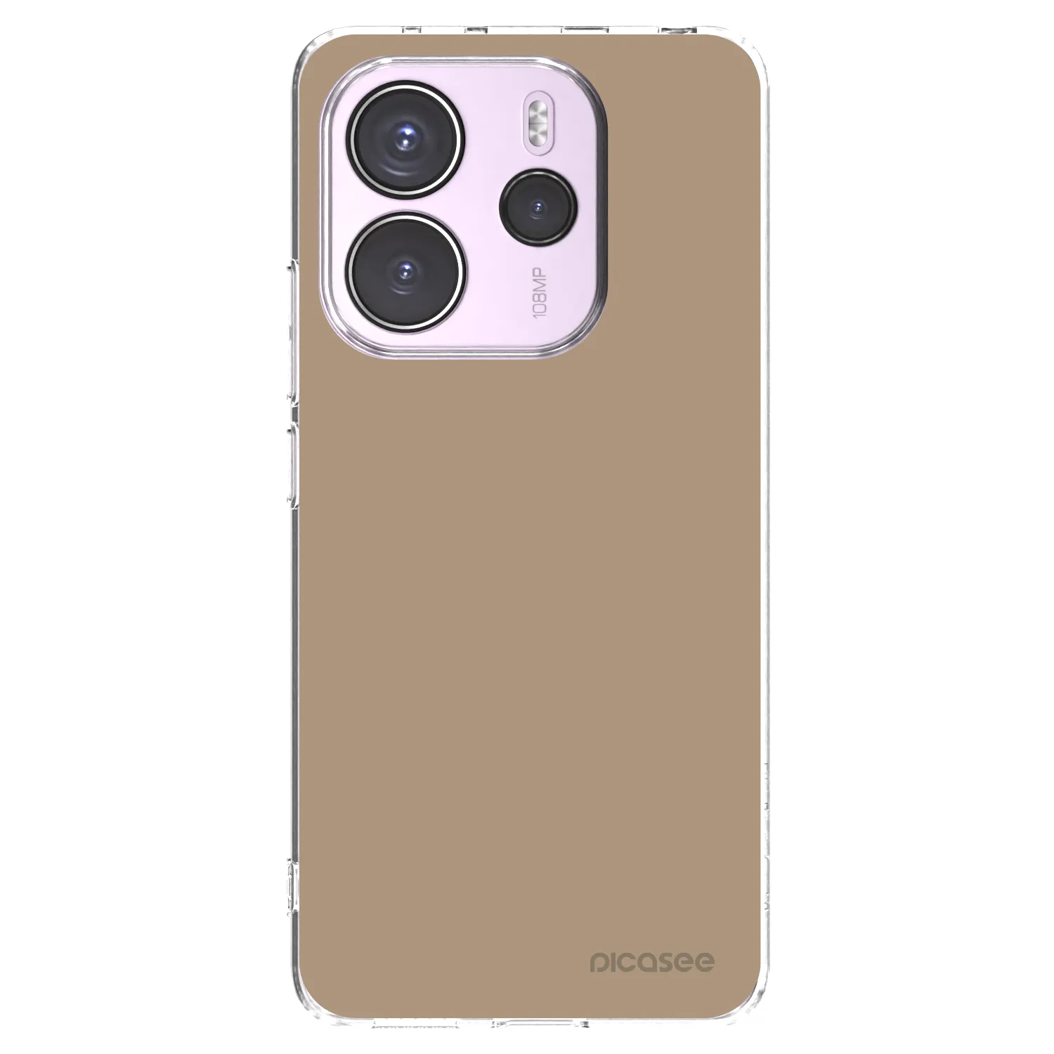 Picasee Xiaomi Redmi Note 14 4G Hülle - Transparentes Silikon - Soft Sand