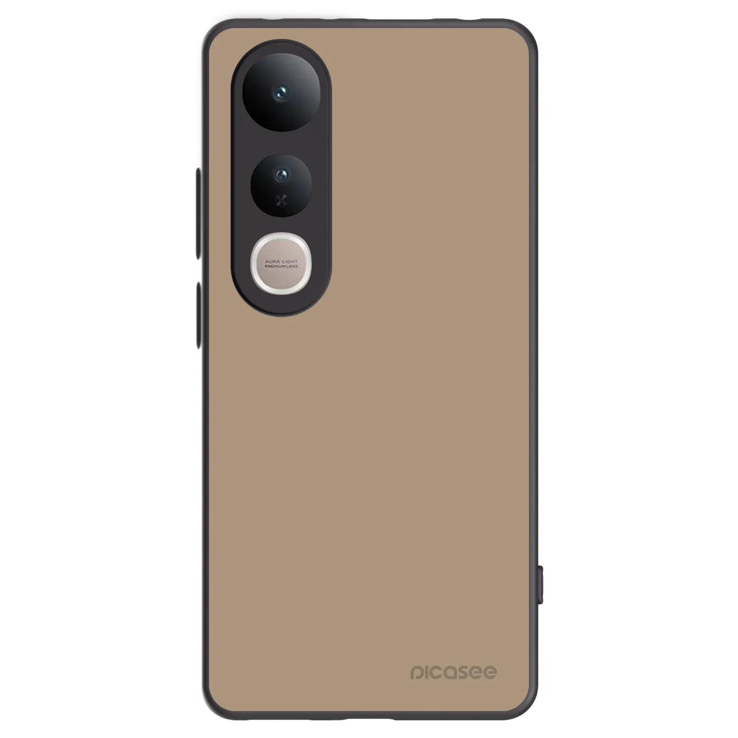 Picasee Vivo V50 Lite 5G Hülle - Schwarzes Silikon - Soft Sand