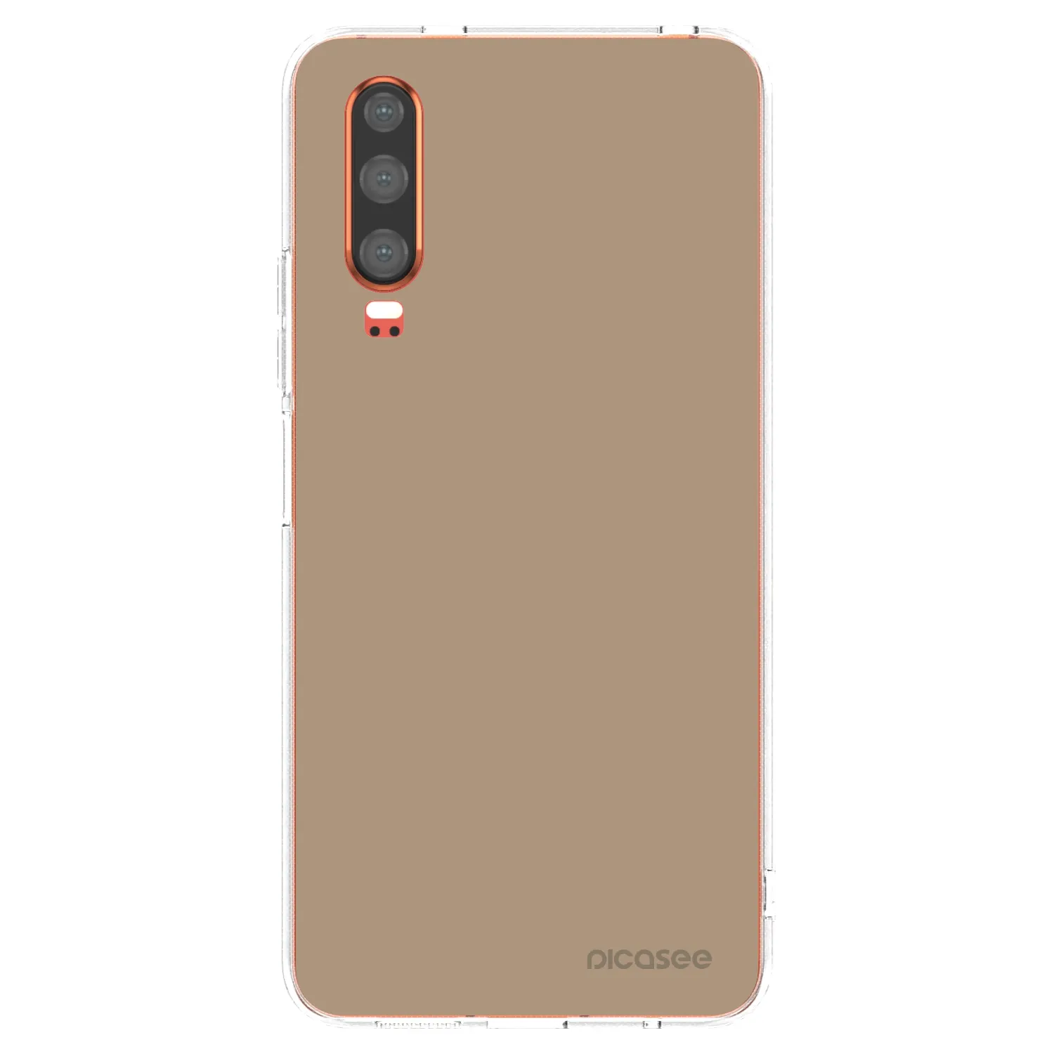 Picasee Huawei P30 Hülle - Transparentes Silikon - Soft Sand