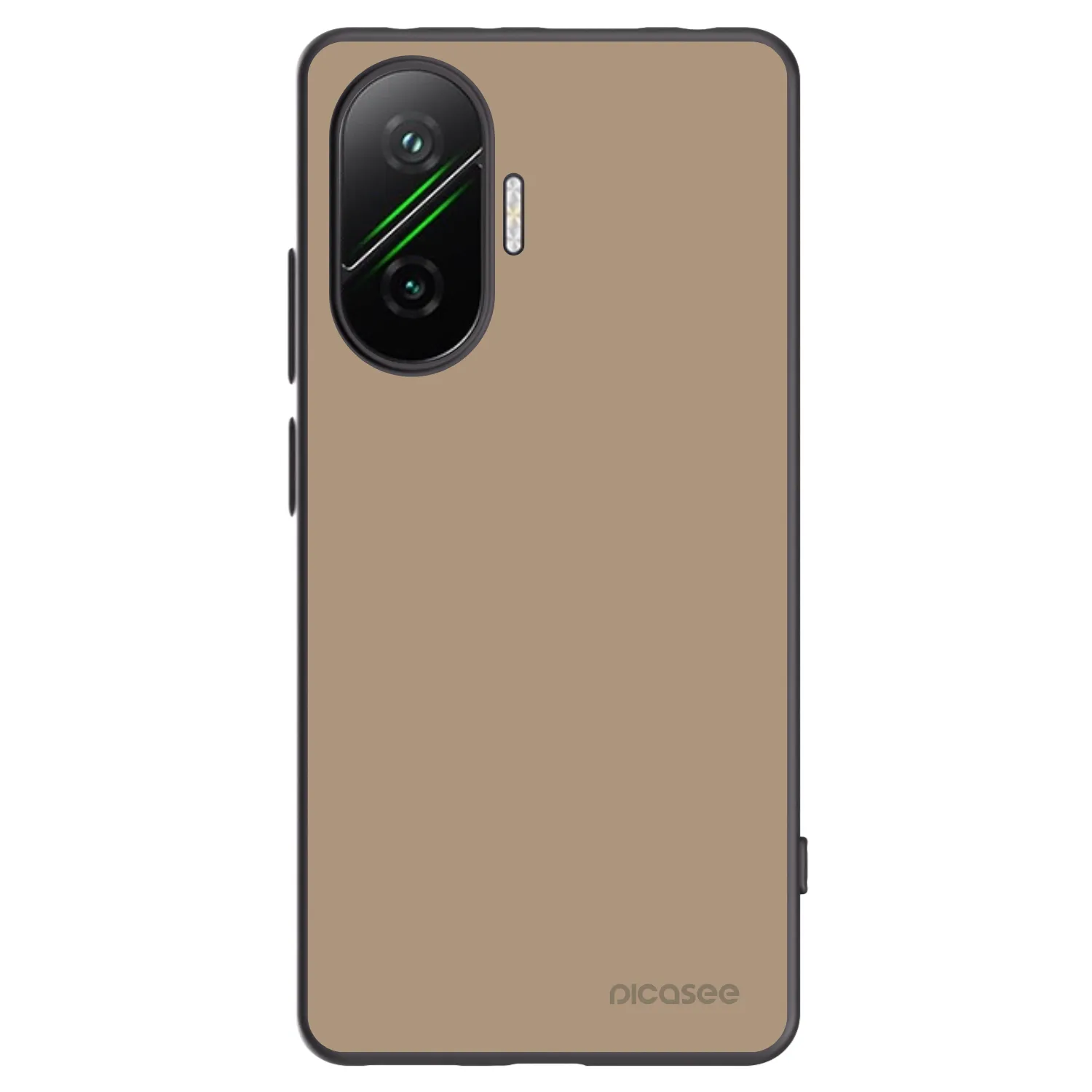 Picasee Xiaomi Poco F7 5G Hülle - Schwarzes Silikon - Soft Sand