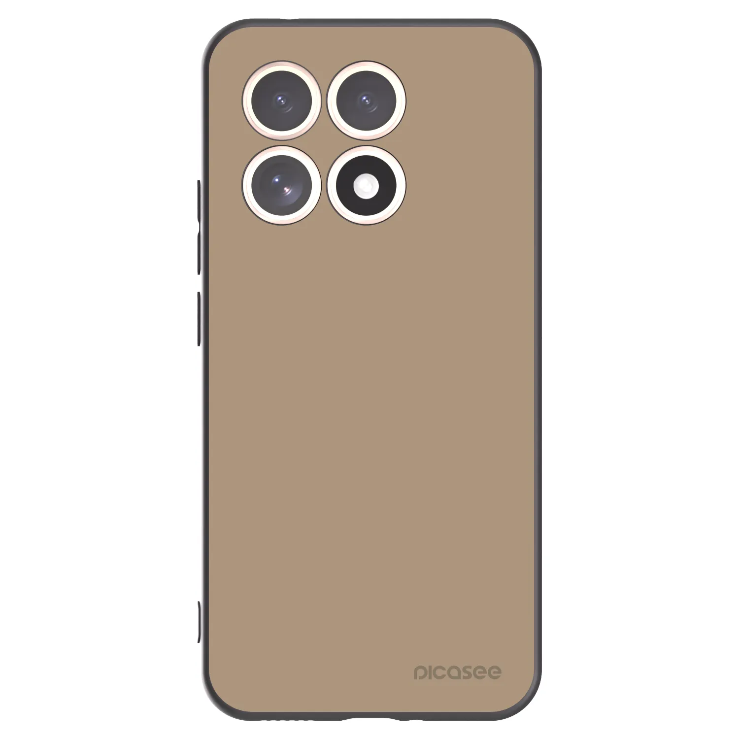 Picasee Xiaomi 15T Hülle - Schwarzes Silikon - Soft Sand