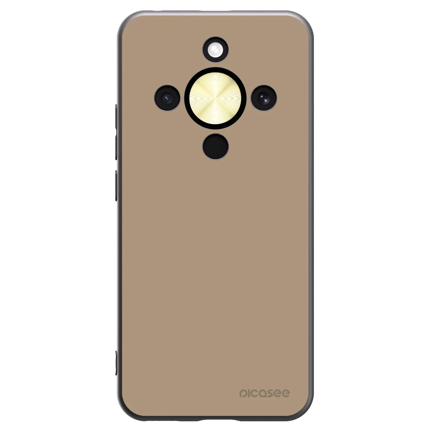 Picasee Honor Magic8 Lite 5G Hülle - Schwarzes Silikon - Soft Sand