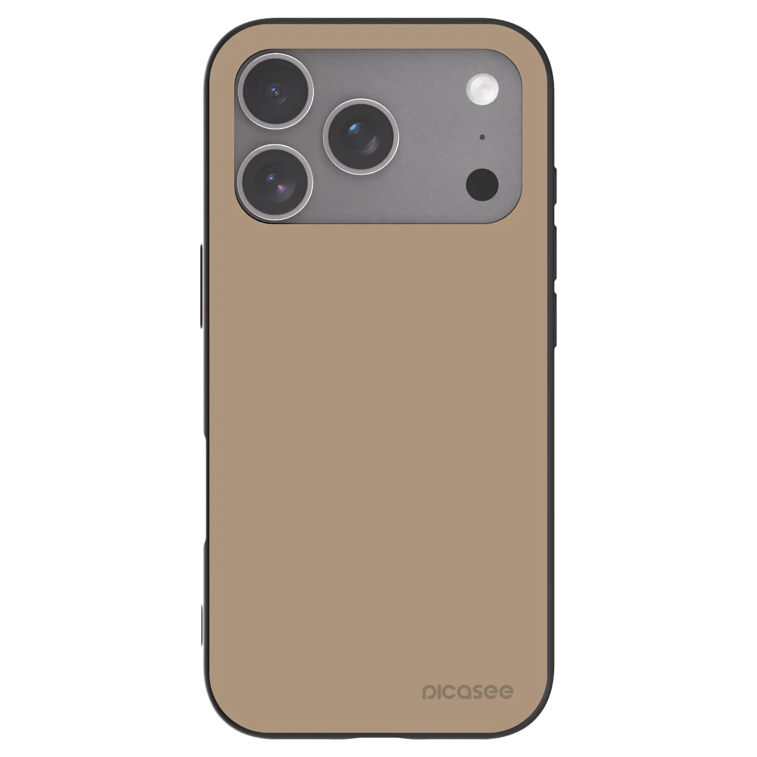 Picasee Apple iPhone 18 Pro Hülle - Schwarzes Silikon - Soft Sand