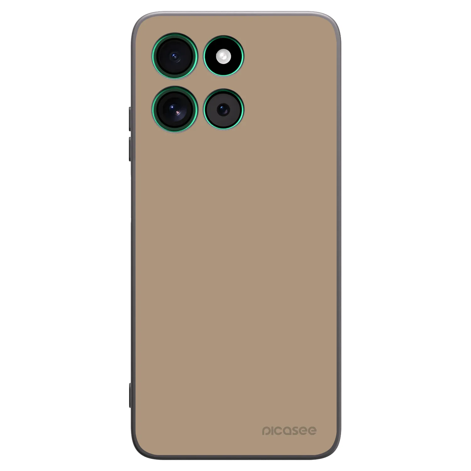 Picasee Motorola Moto G57 Power Hülle - Schwarzes Silikon - Soft Sand