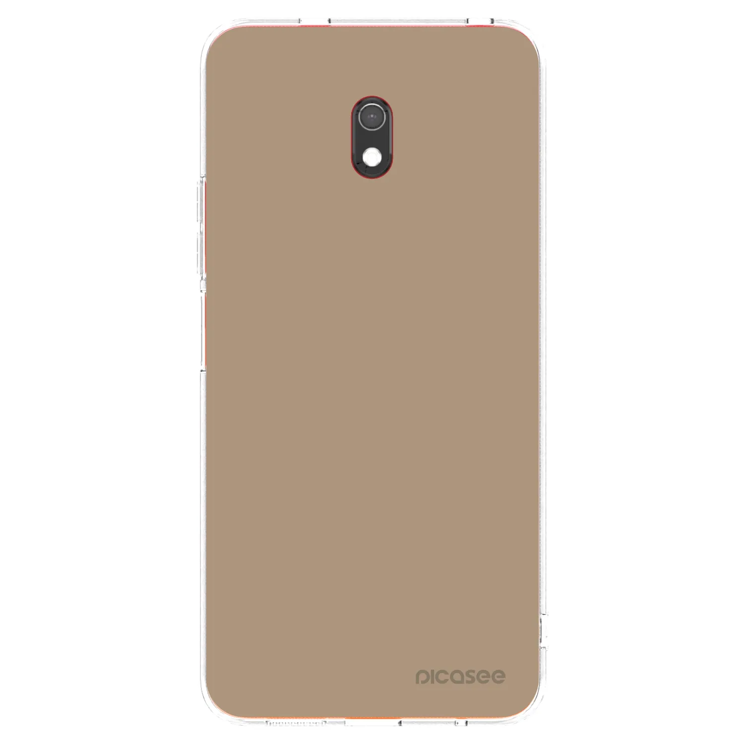 Picasee Xiaomi Redmi 8A Hülle - Transparentes Silikon - Soft Sand