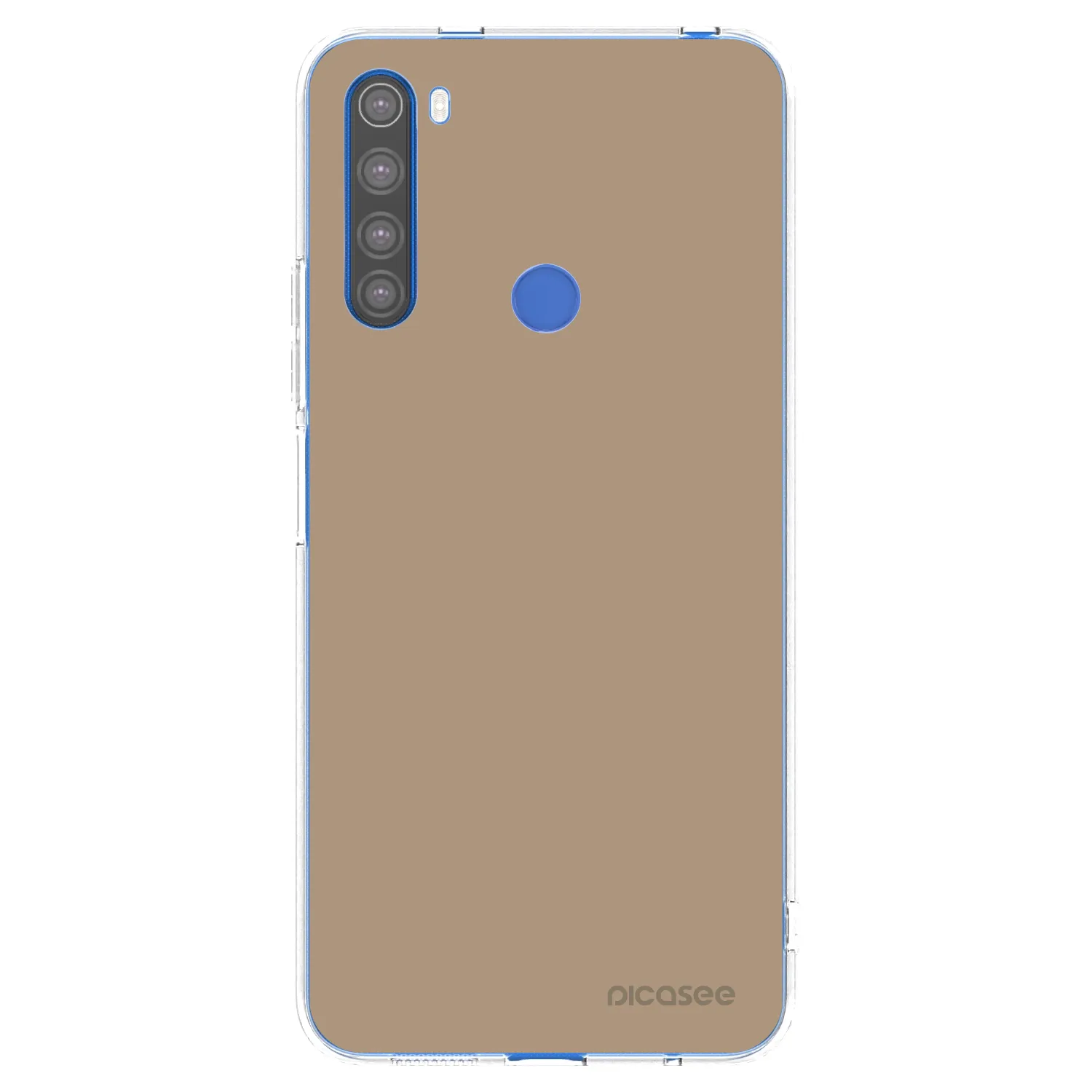 Picasee Xiaomi Redmi Note 8T Hülle - Transparentes Silikon - Soft Sand