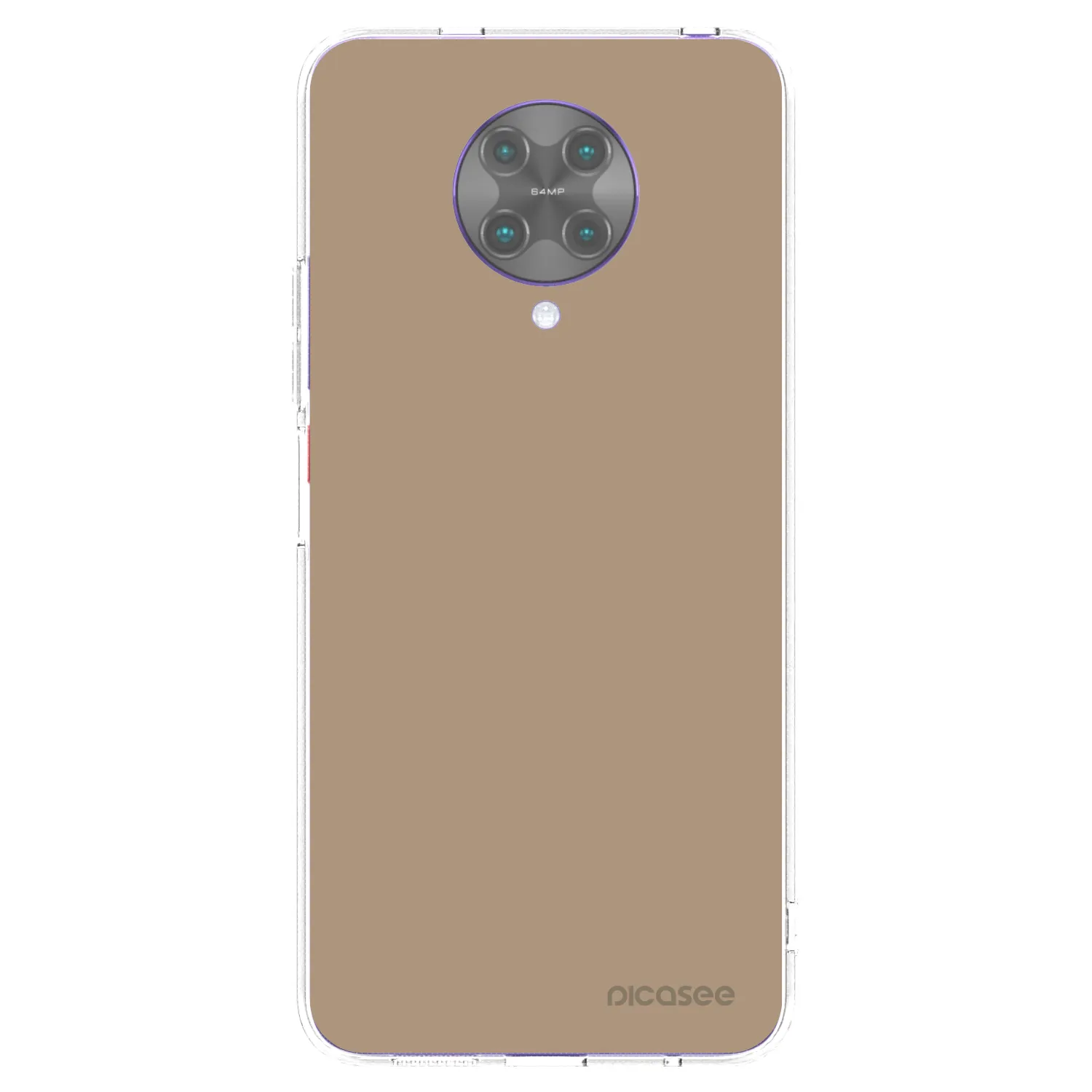 Picasee Xiaomi Poco F2 Pro Hülle - Transparentes Silikon - Soft Sand