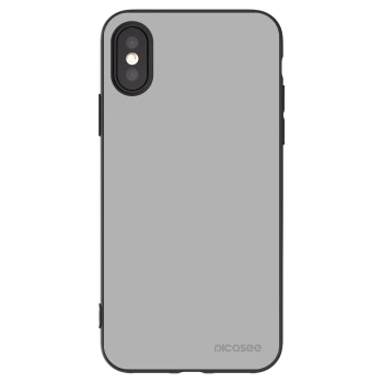 Picasee Apple iPhone X/XS Hülle - Schwarzes Silikon - Stone