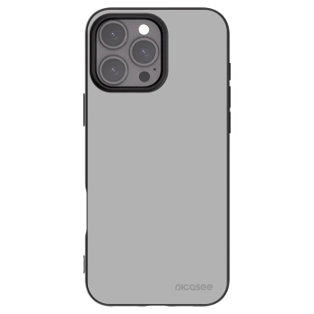 Picasee Apple iPhone 16 Pro Max Hülle - Schwarzes Silikon - Stone