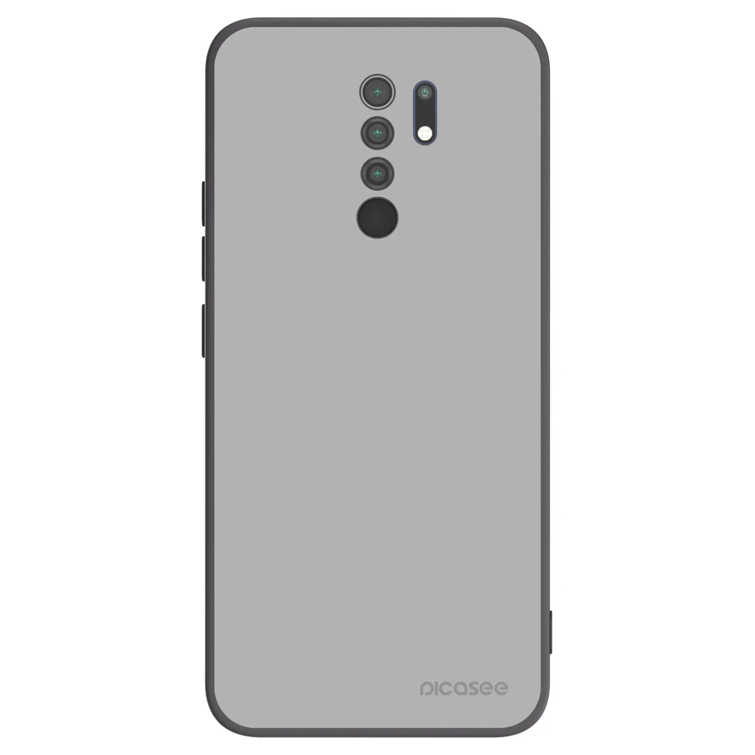 Picasee Xiaomi Redmi 9 Hülle - Schwarzes Silikon - Stone