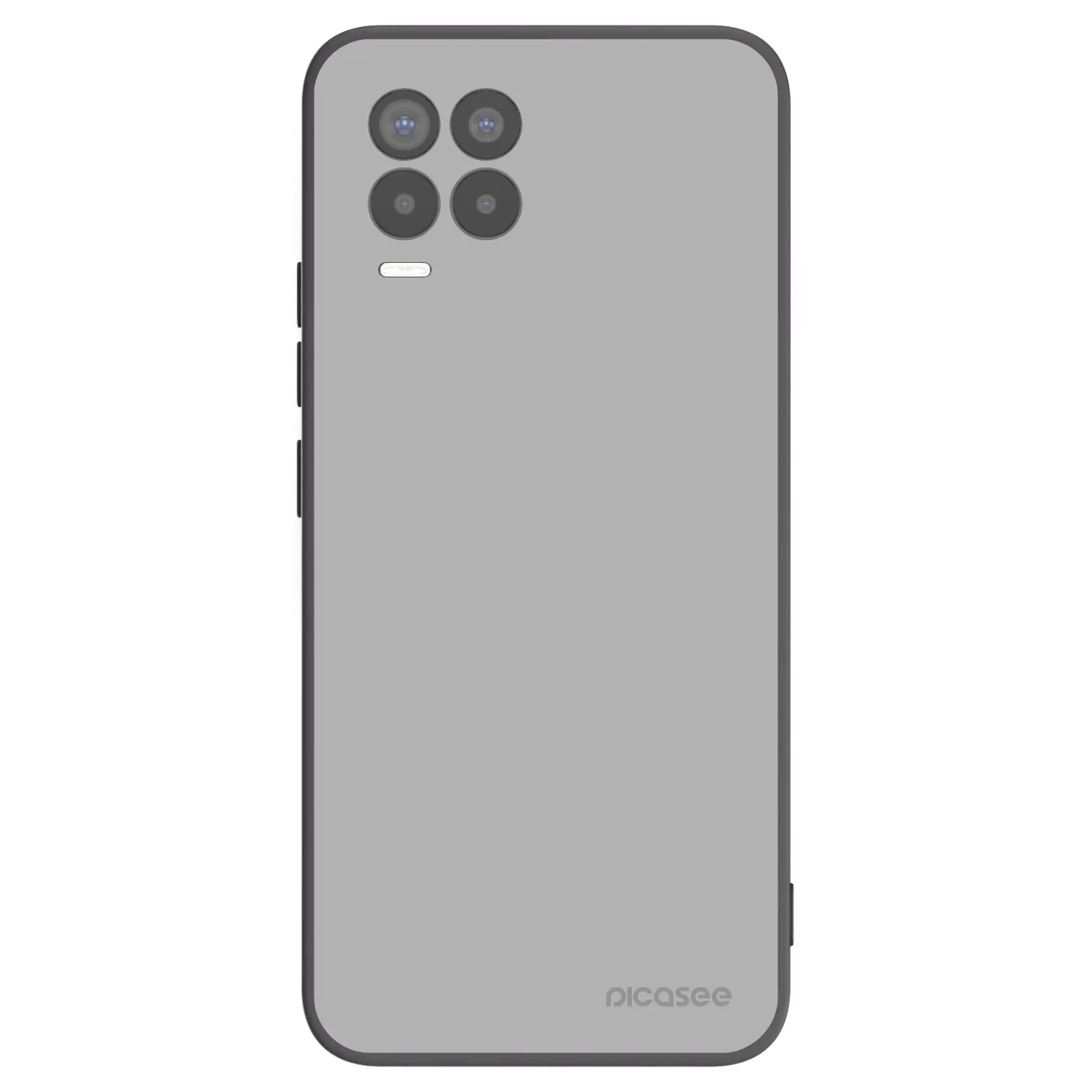 Picasee Realme 8 4G Hülle - Schwarzes Silikon - Stone