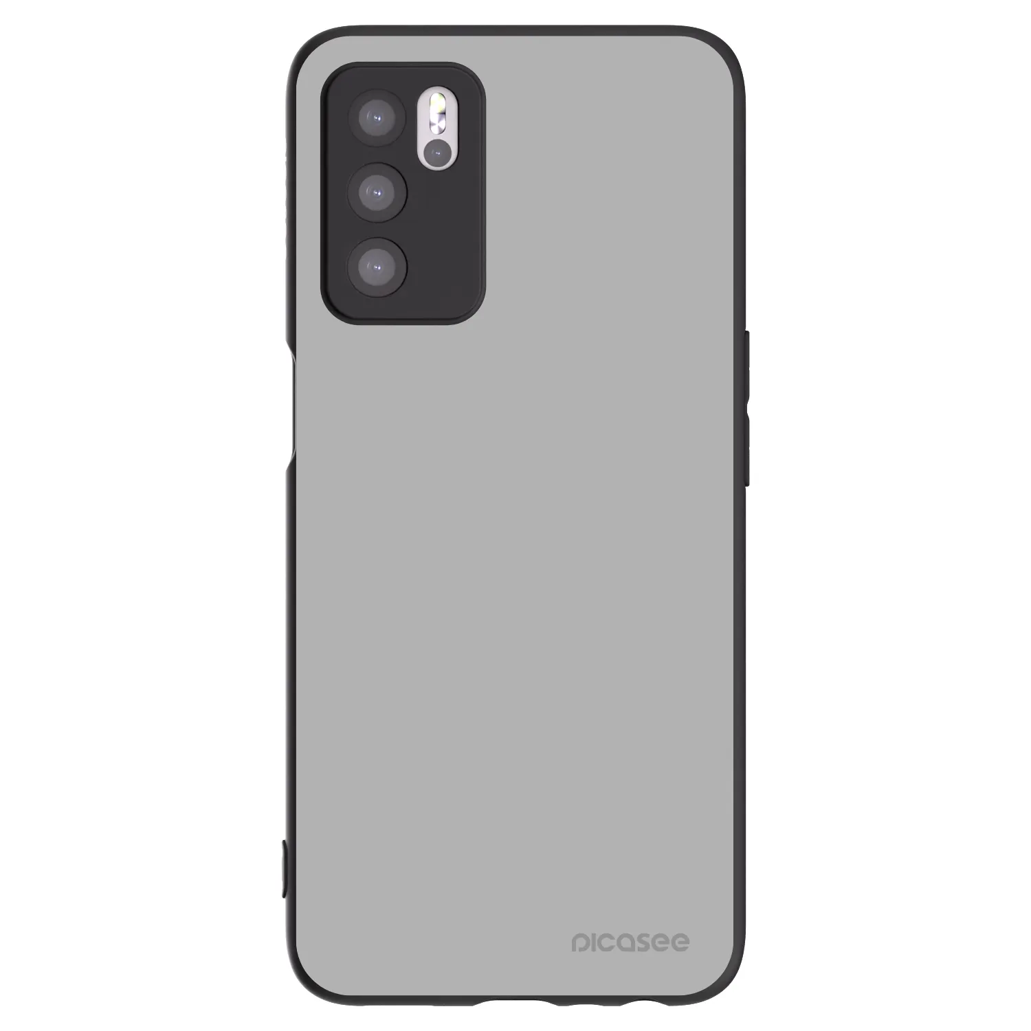 Picasee OPPO A16 Hülle - Schwarzes Silikon - Stone