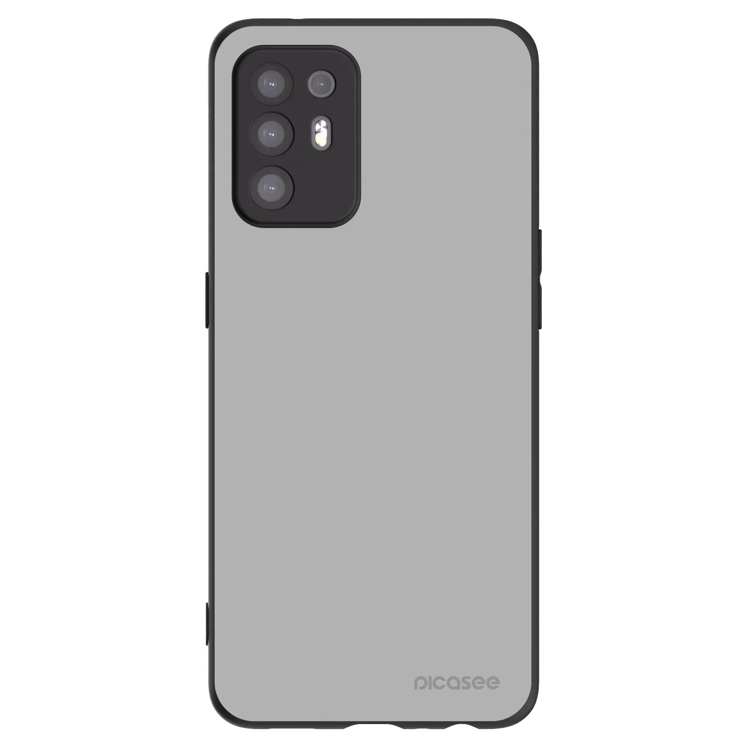 Picasee OPPO A94 5G Hülle - Schwarzes Silikon - Stone