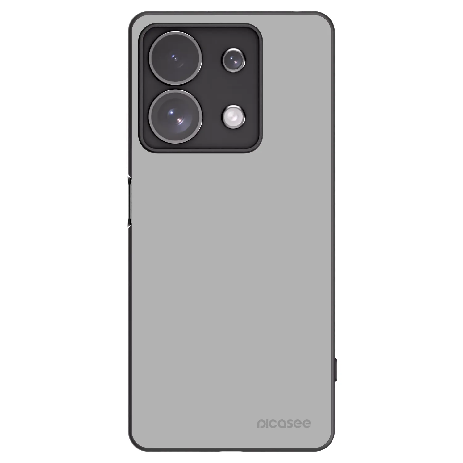 Picasee Xiaomi Redmi Note 13 Pro 4G Hülle - Schwarzes Silikon - Stone