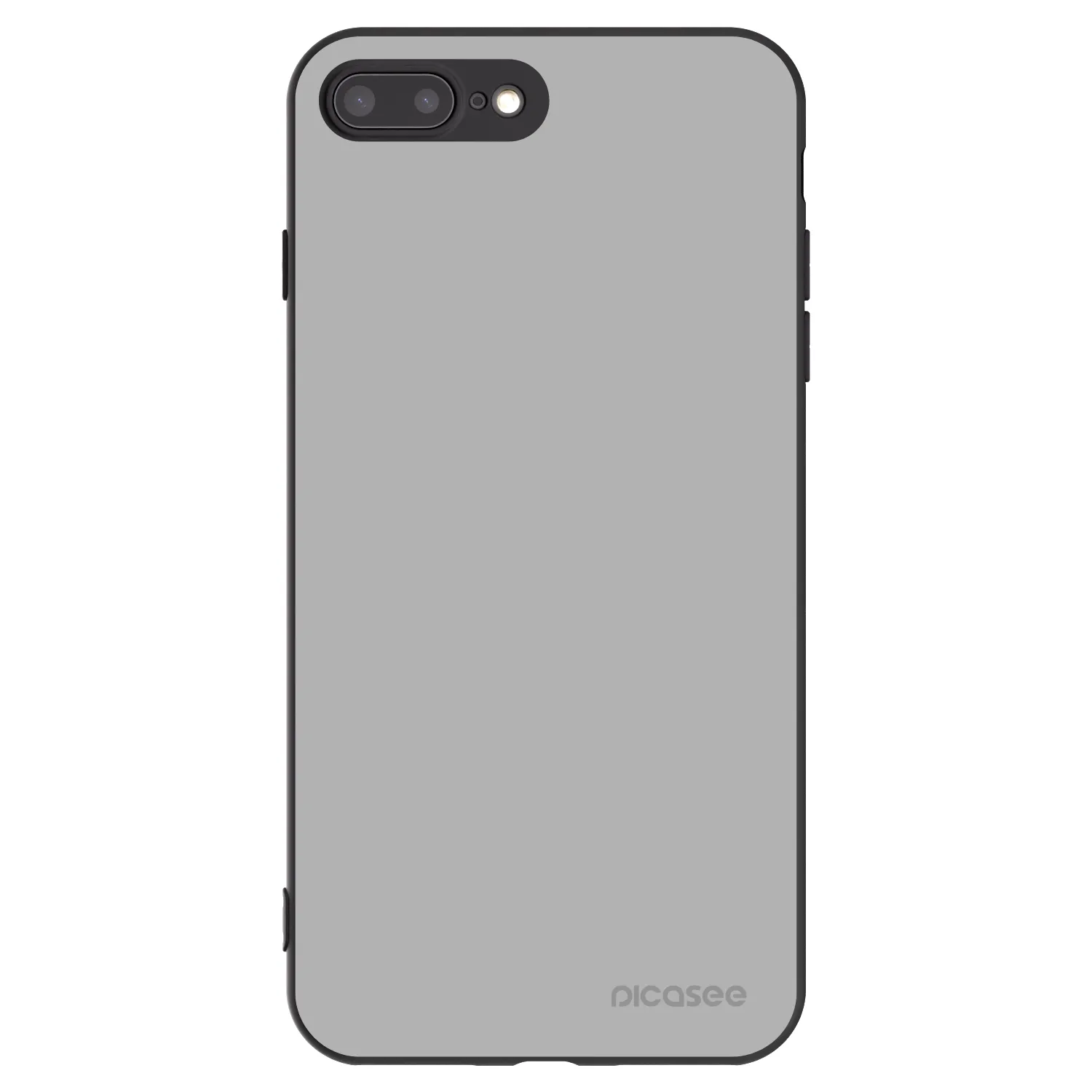 Picasee Apple iPhone 8 Plus Hülle - Schwarzes Silikon - Stone