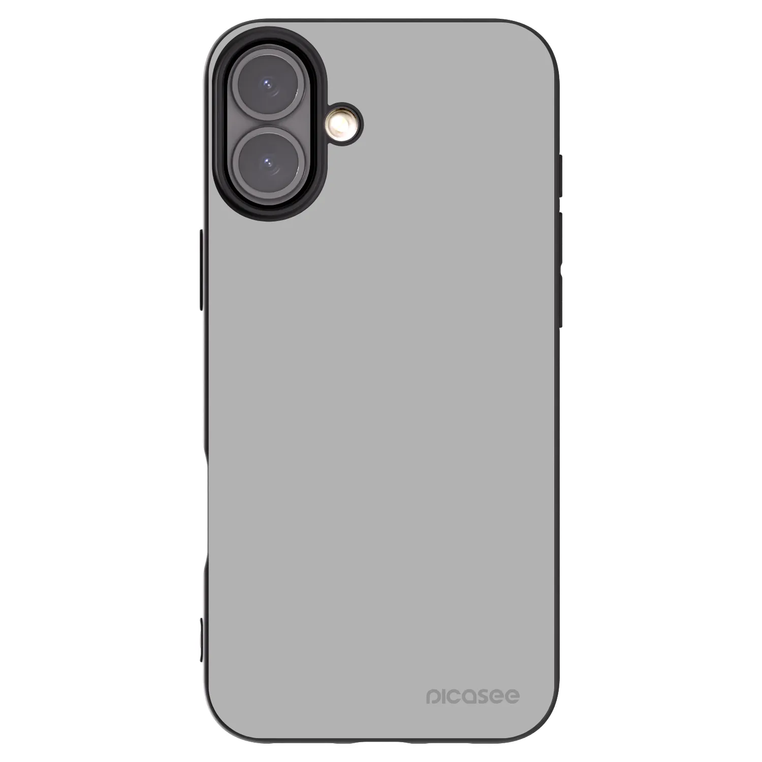 Picasee Apple iPhone 16 Plus Hülle - Schwarzes Silikon - Stone