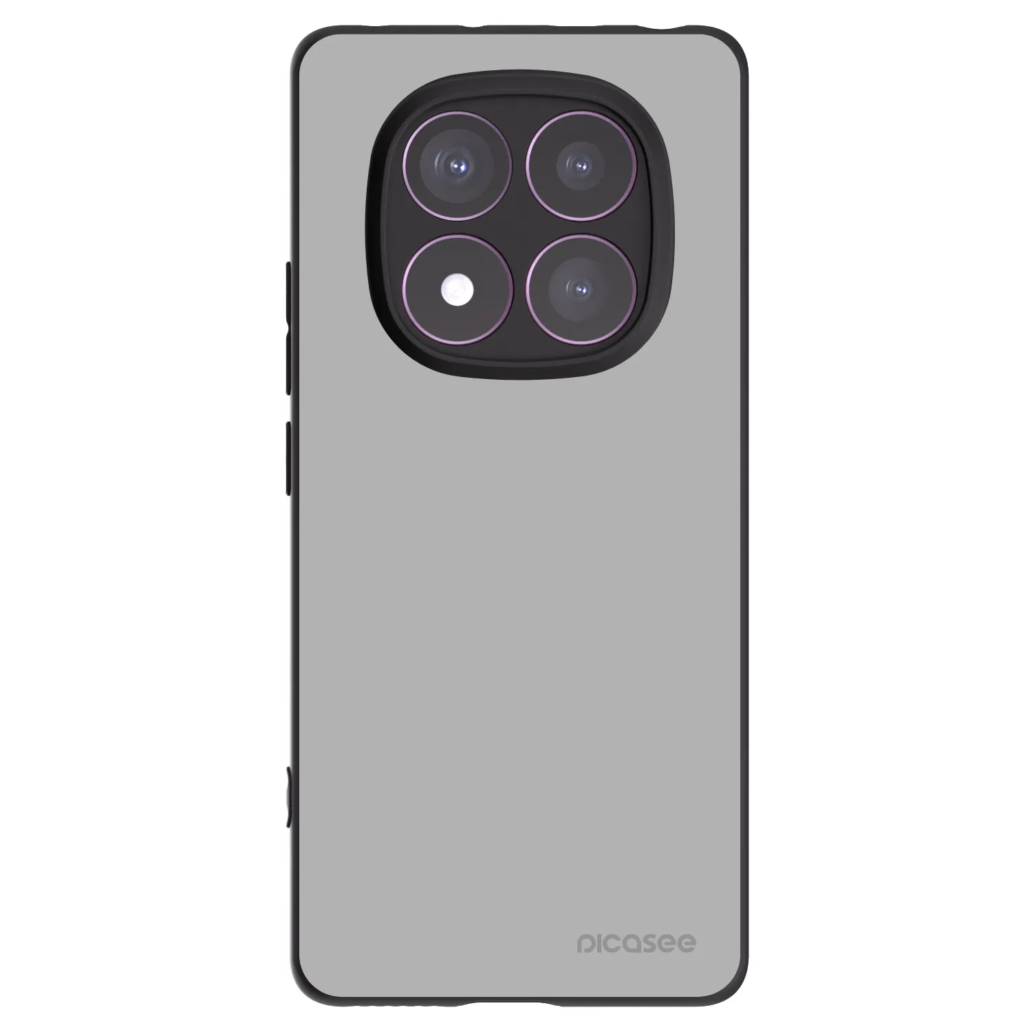 Picasee Xiaomi Redmi Note 14 Pro 4G Hülle - Schwarzes Silikon - Stone