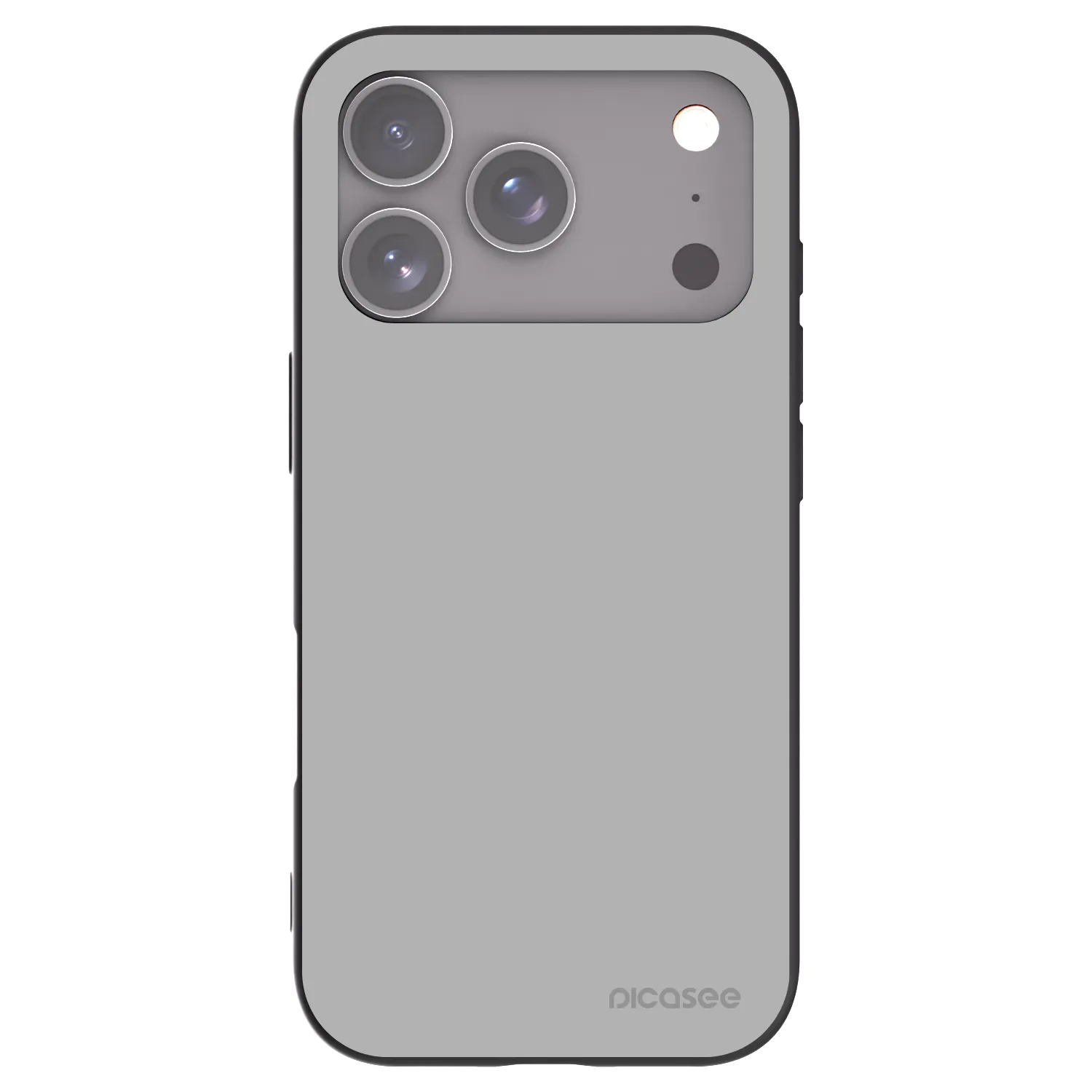 Picasee Apple iPhone 17 Pro Hülle - Schwarzes Silikon - Stone