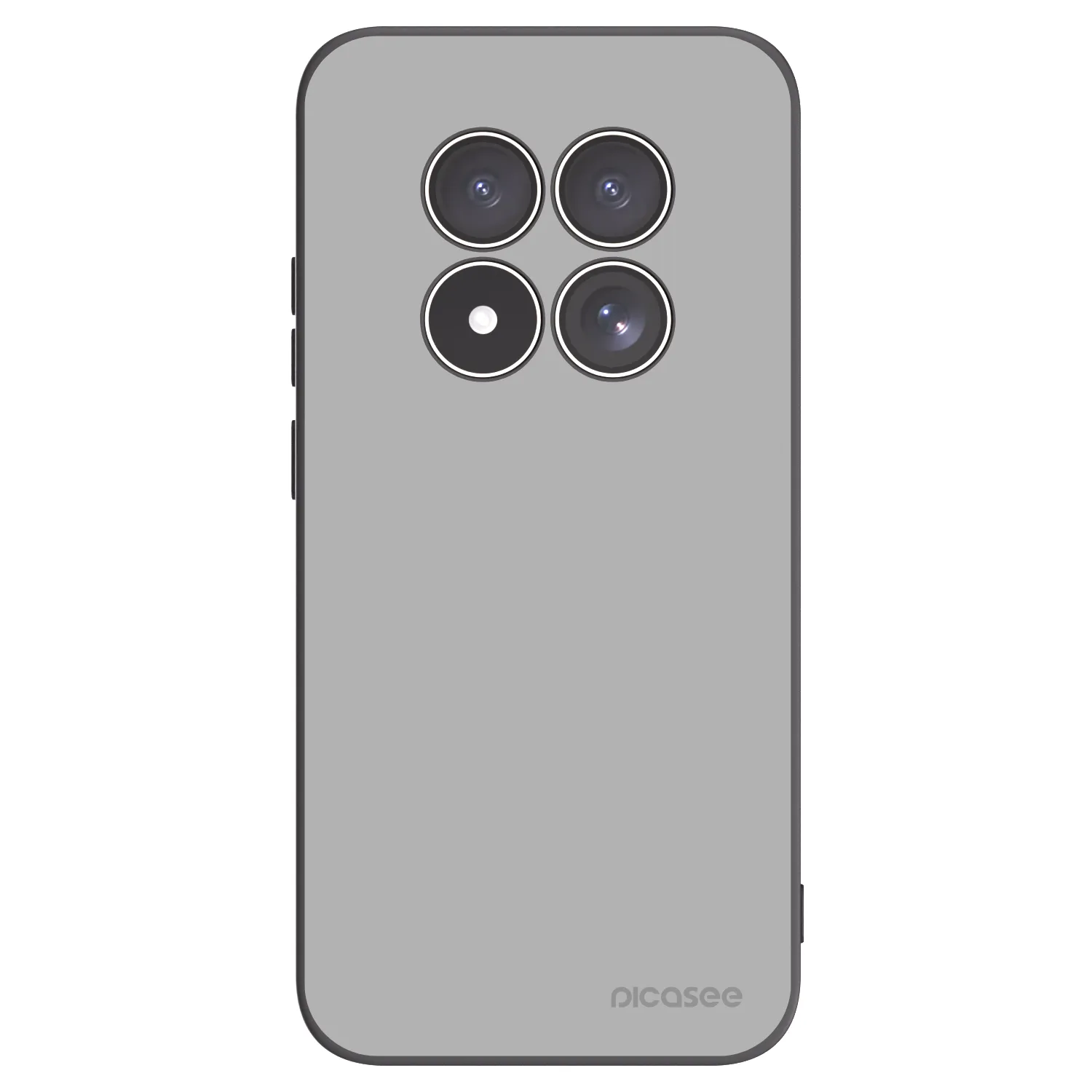 Picasee Xiaomi Redmi Note 15 Pro 4G Hülle - Schwarzes Silikon - Stone