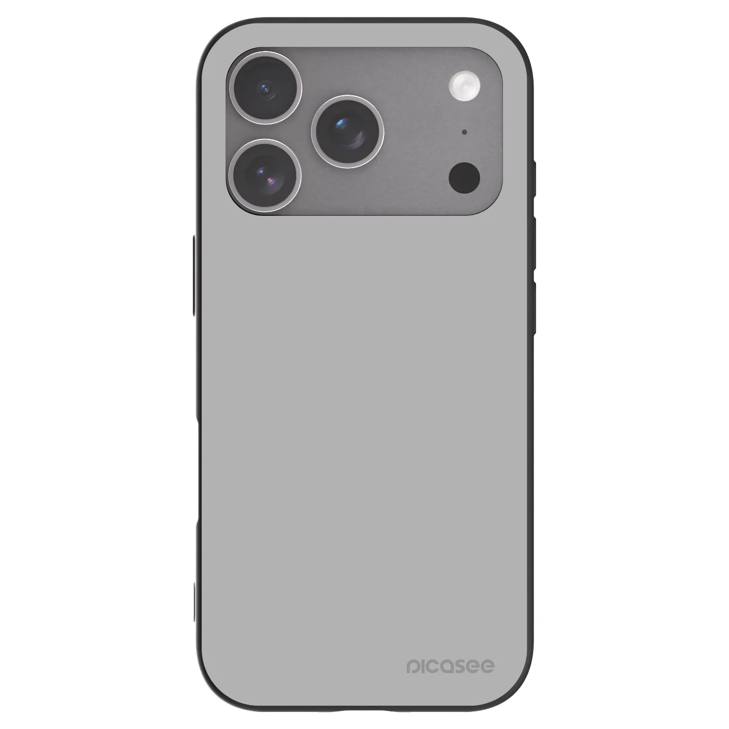 Picasee Apple iPhone 18 Pro Hülle - Schwarzes Silikon - Stone