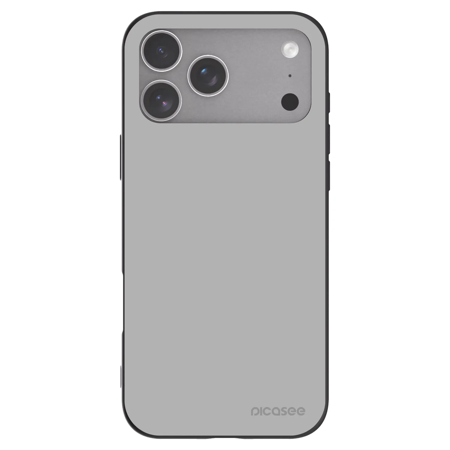Picasee Apple iPhone 18 Pro Max Hülle - Schwarzes Silikon - Stone