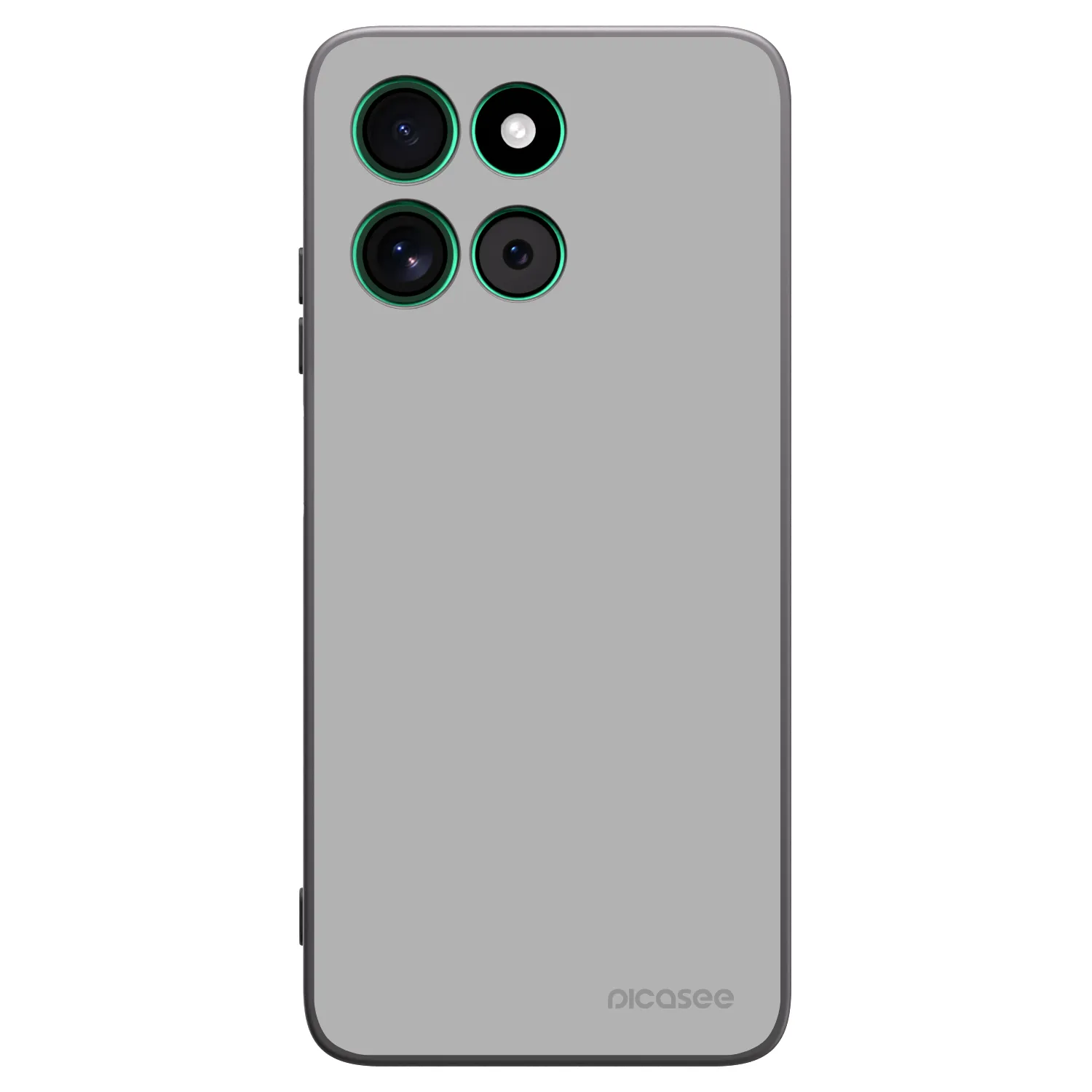 Picasee Motorola Moto G57 Power Hülle - Schwarzes Silikon - Stone