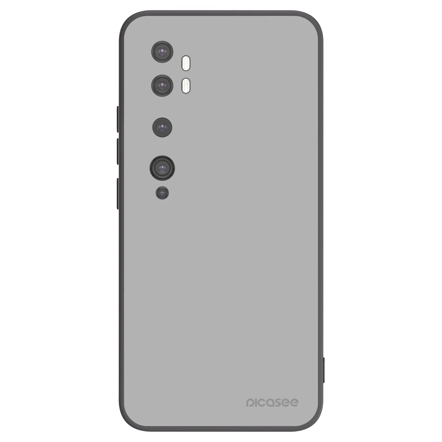Picasee Xiaomi Mi Note 10 (Pro) Hülle - Schwarzes Silikon - Stone