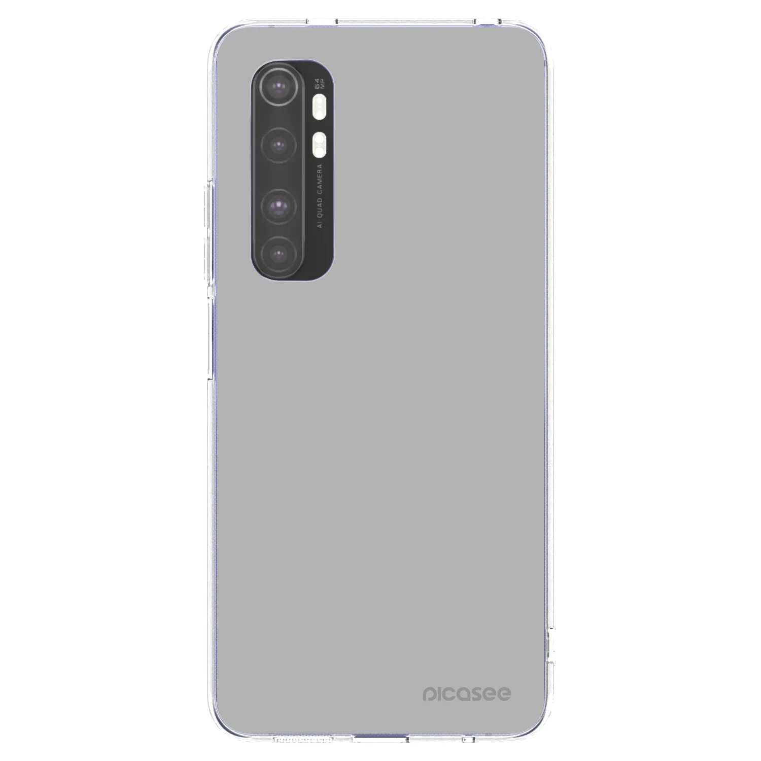 Picasee Xiaomi Mi Note 10 Lite Hülle - Transparentes Silikon - Stone