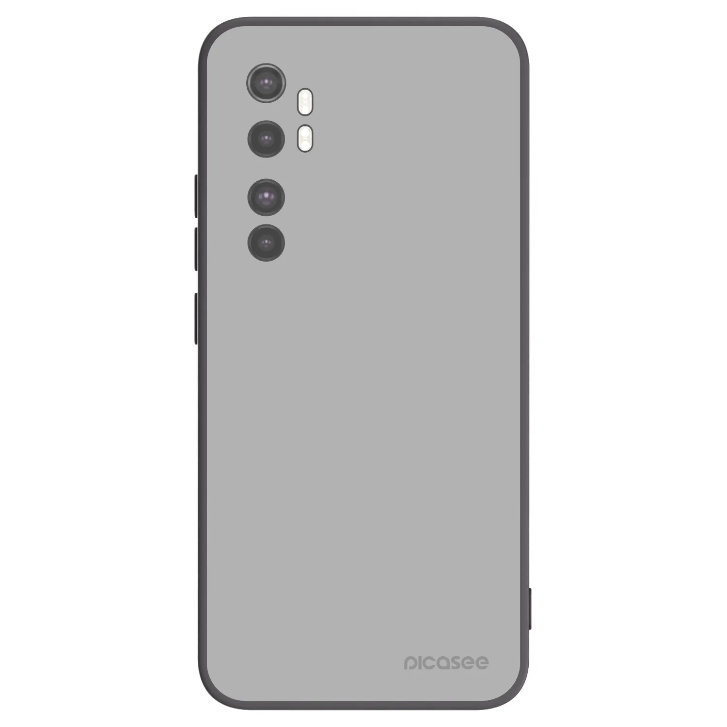 Picasee Xiaomi Mi Note 10 Lite Hülle - Schwarzes Silikon - Stone