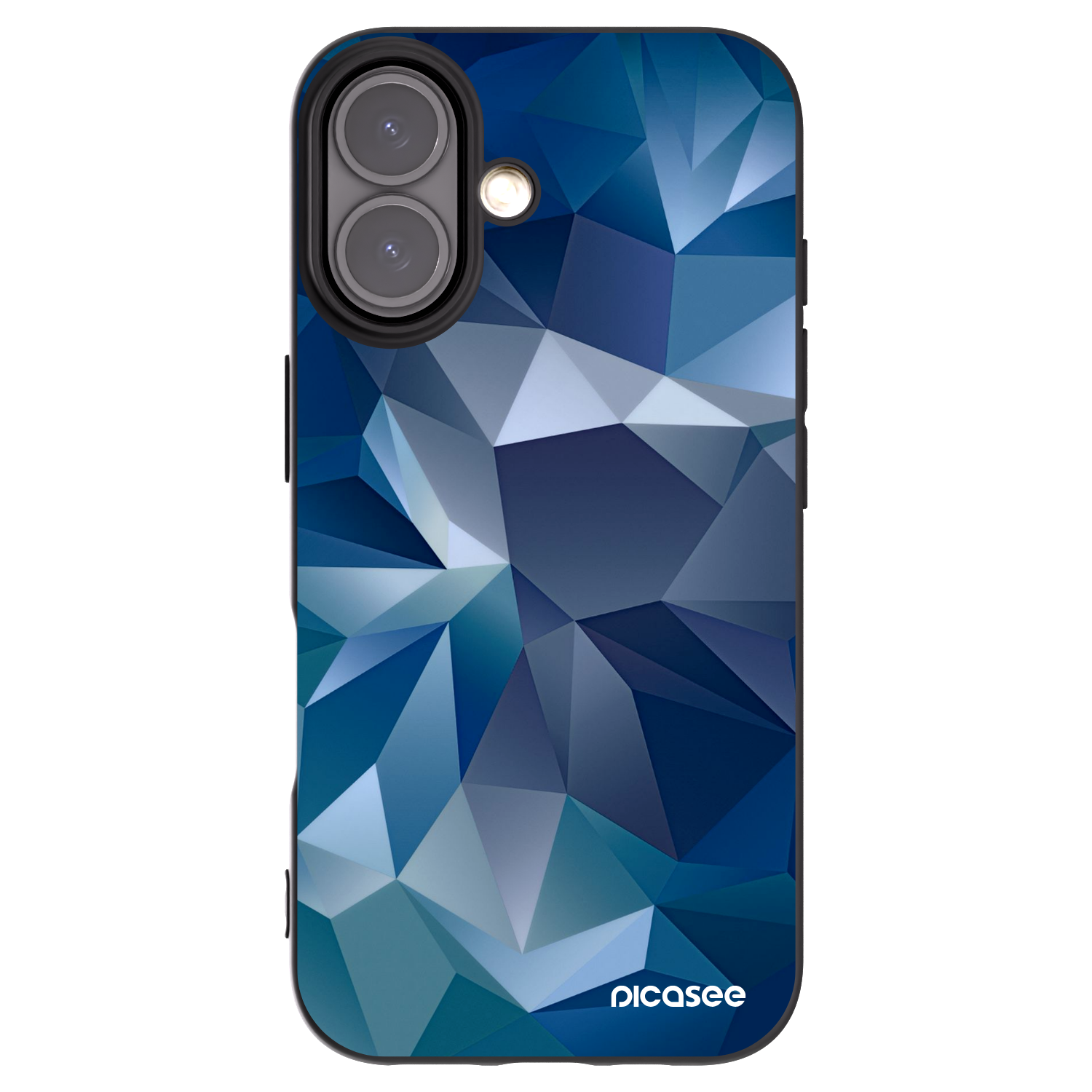 Picasee Apple iPhone 16 Hülle - Schwarzes Silikon - Wallpaper