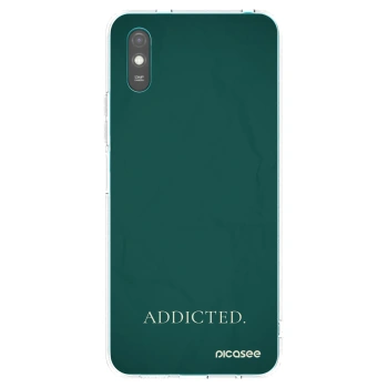 Picasee Xiaomi Redmi 9A Hülle - Transparentes Silikon - Addicted
