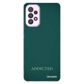 Picasee Samsung Galaxy A32 5G A326B Hülle - Transparentes Silikon - Addicted