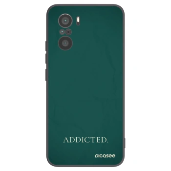 Picasee Xiaomi Poco F3 Hülle - Schwarzes Silikon - Addicted