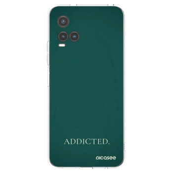 Picasee Vivo Y33s Hülle - Transparentes Silikon - Addicted